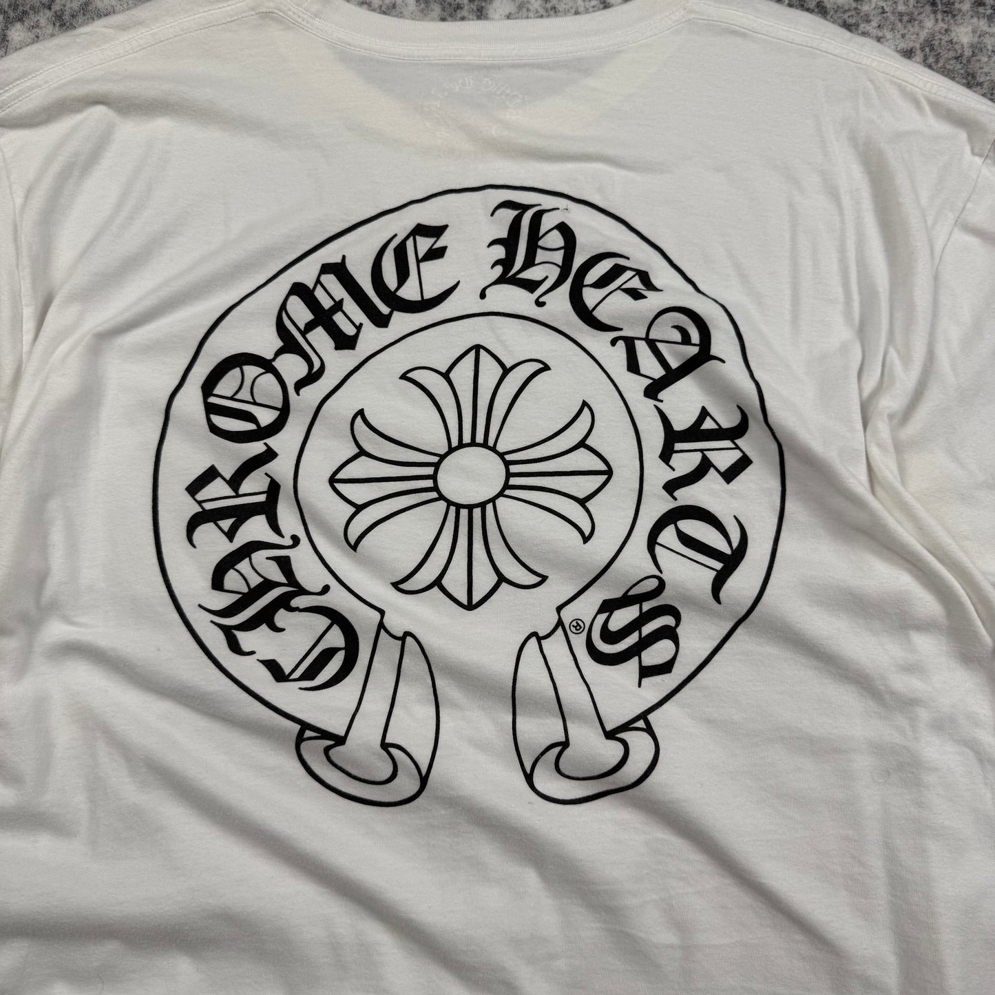 Chrome Hearts Horse Shoe ‘White’ Logo Pocket T-Shirt