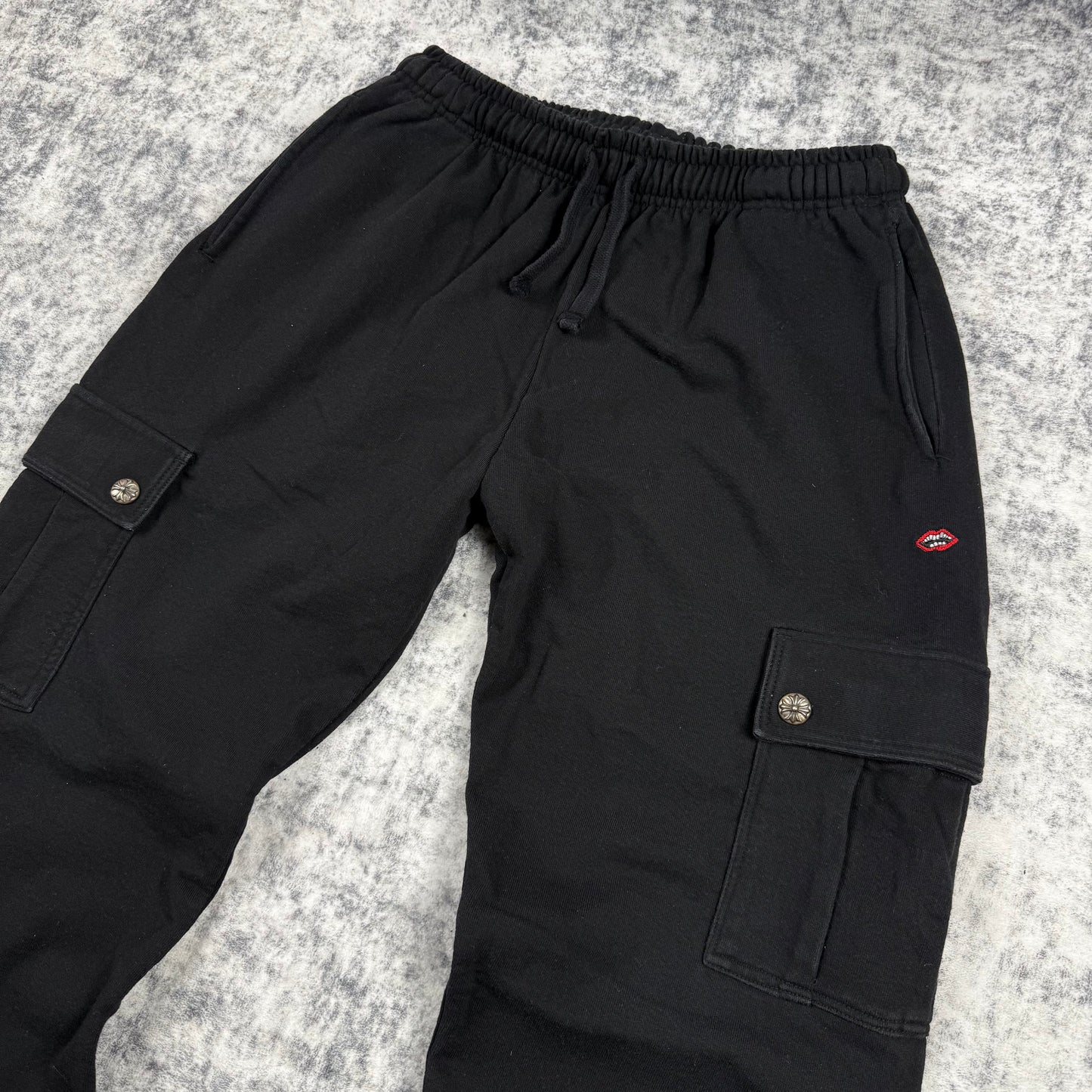 Chrome Hearts x Matty Boy Stay Fast Cargo ‘Black’ Sweatpants