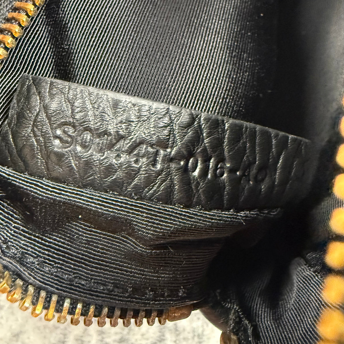 Tom Ford Black Grained Leather Cosmetic Bag
