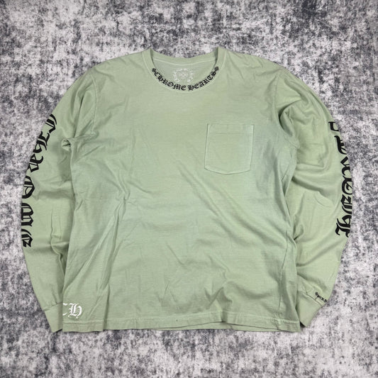 Chrome Hearts Neck Logo ‘Lime’ Long Sleeve