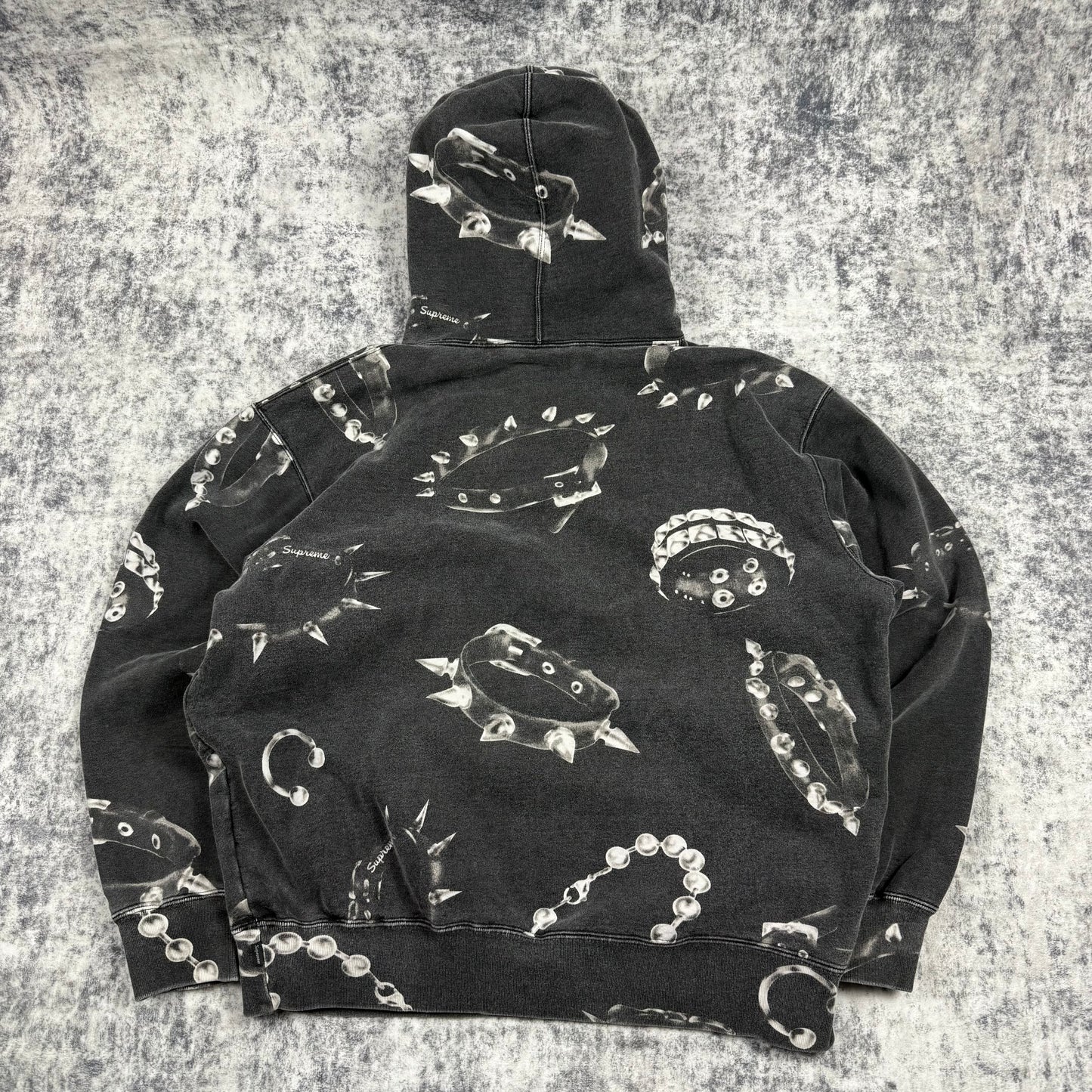 Supreme FW20 Studded Collars ‘Gray’ Hoodie