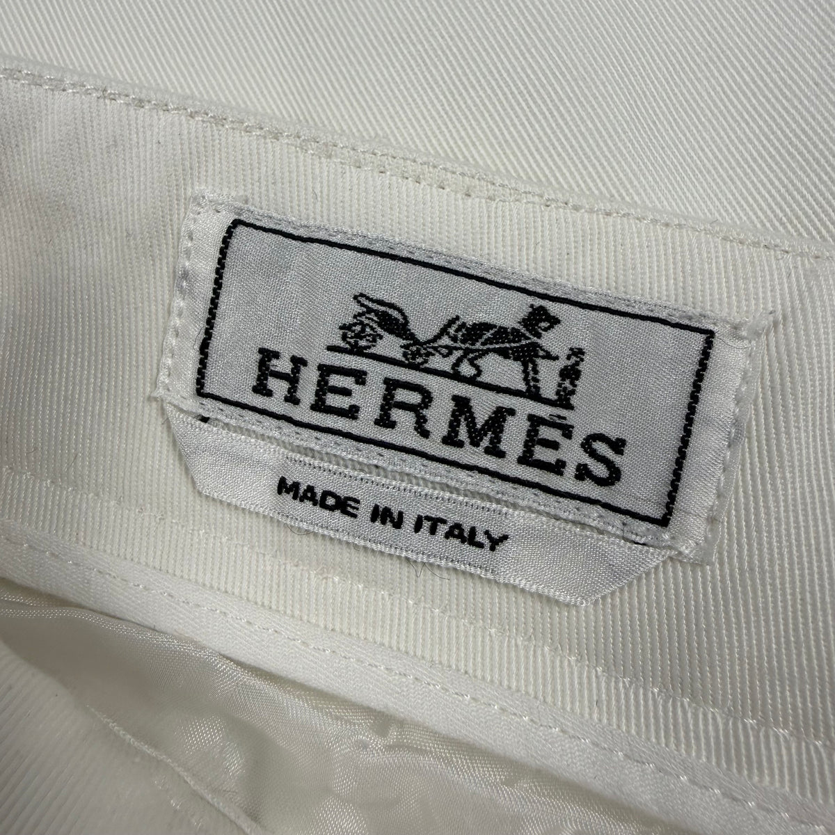 Hermès Vintage White Adjustable Ankle Riding Trousers