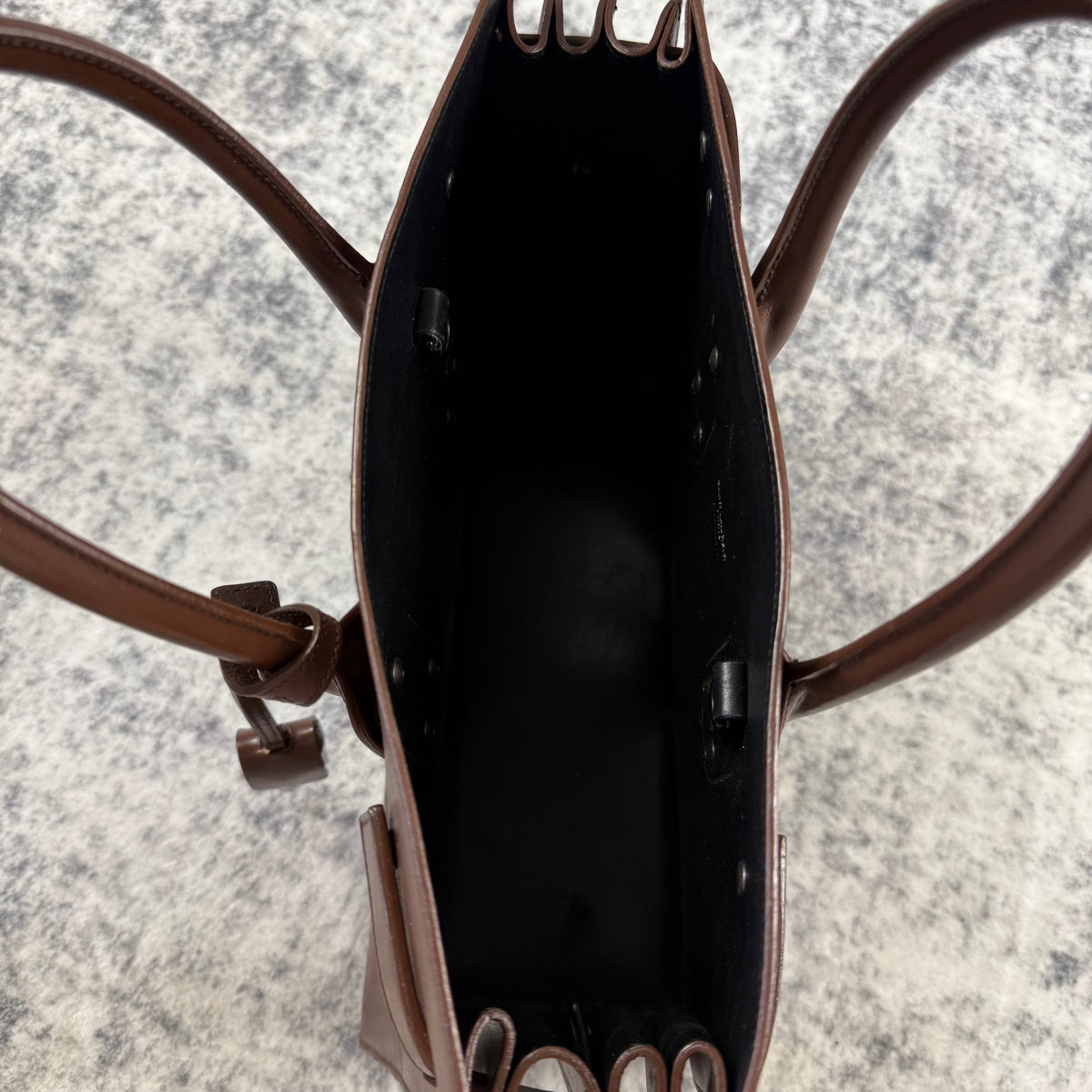 Saint Laurent Sac de Jour Brown Leather Tote Bag
