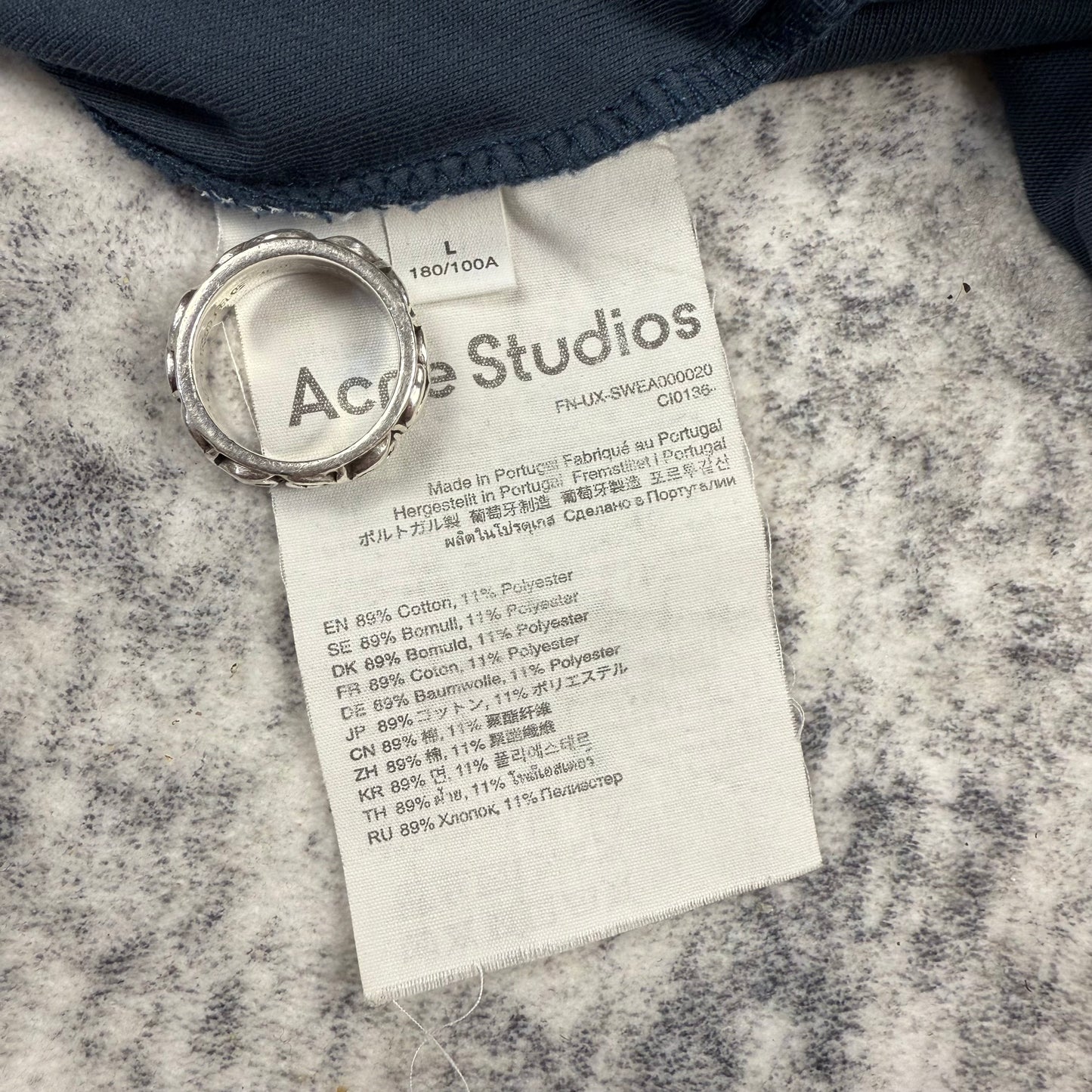 Acne Studios Stockholm 1996 Faded ‘Navy’ T-Shirt