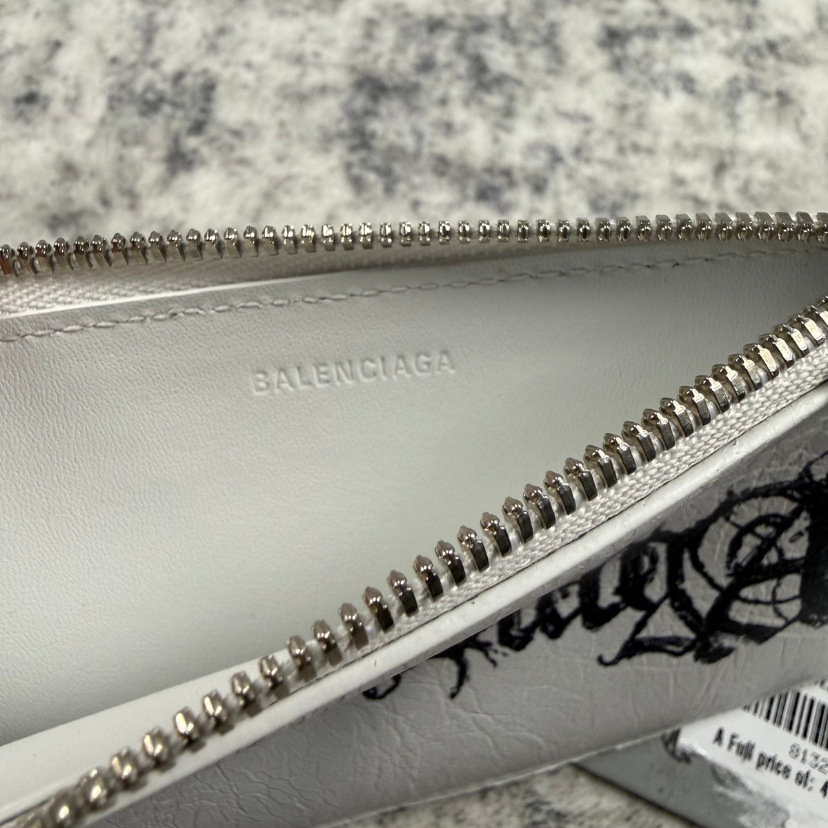 Balenciaga Diy Metal Logo Leather Card Holder