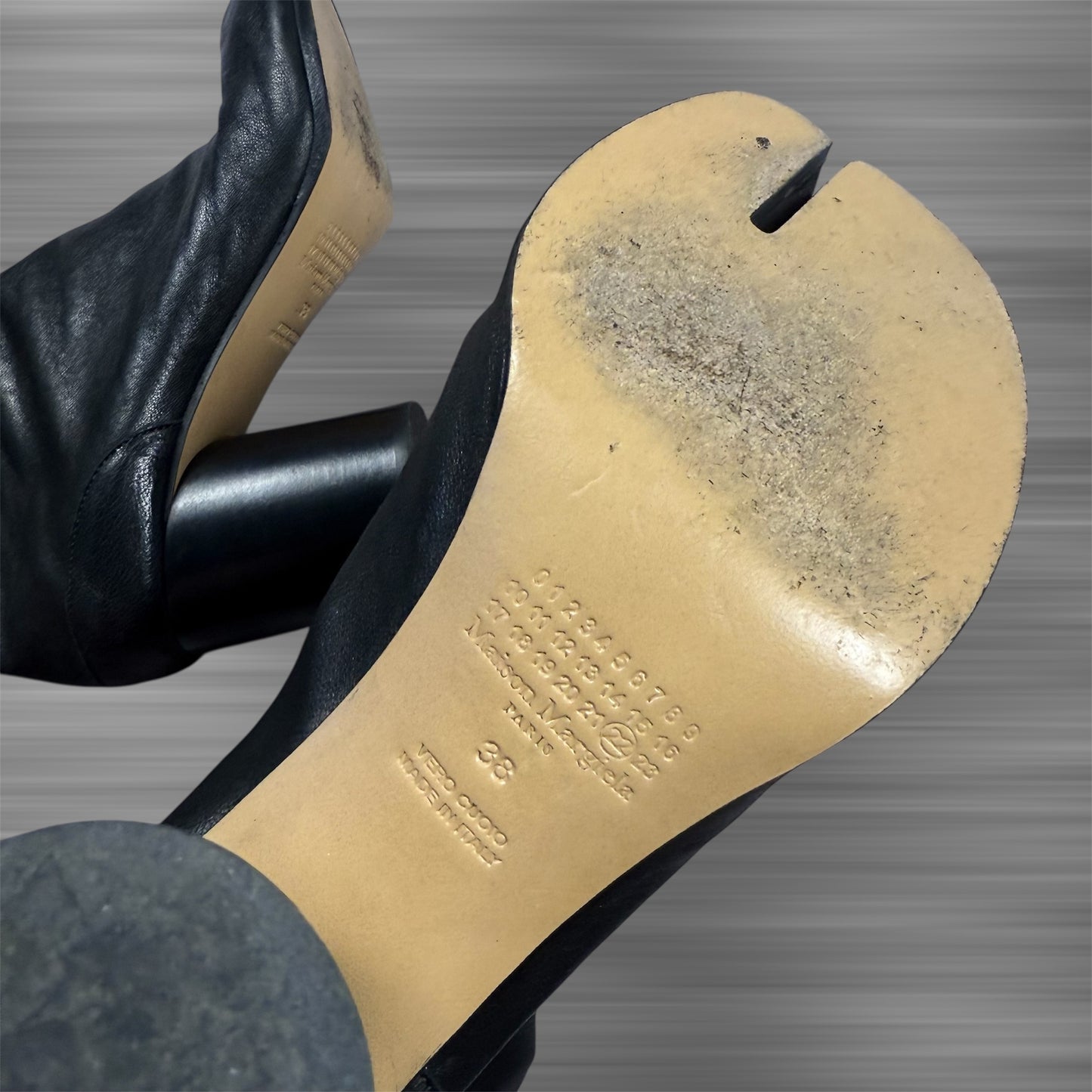 Maison Margiela Tabi Leather Ankle ‘Black’ Boots