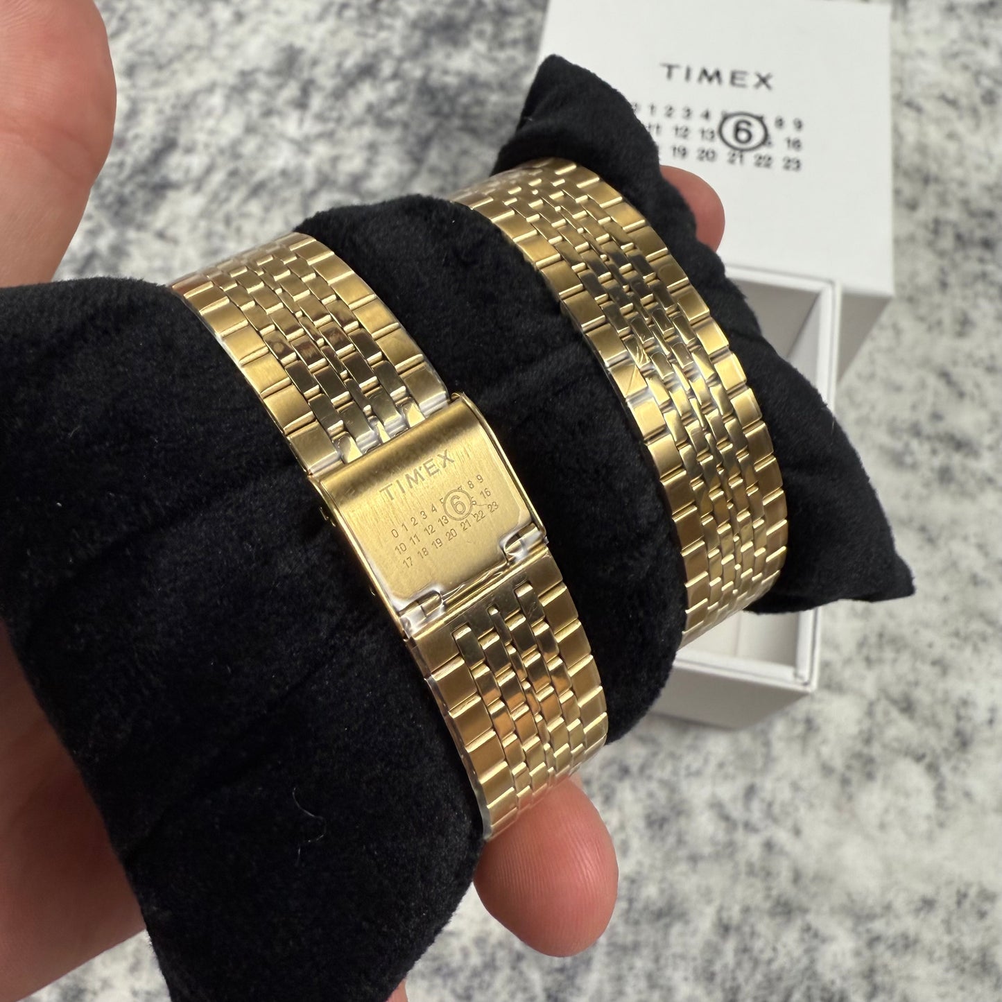 MM6 Maison Margiela x Timex Gold Digital Watch Set