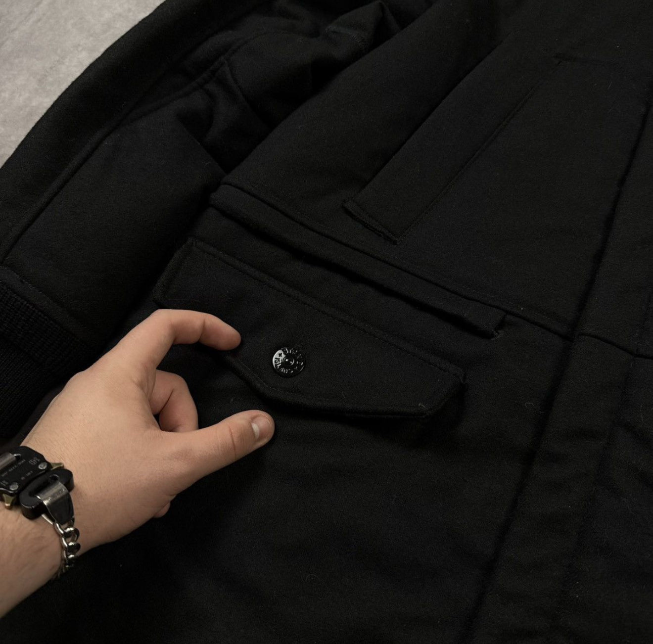 Stone Island 2018 Black Panno 4L Stretch Parka Jacket