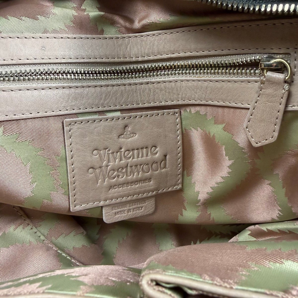 Vivienne Westwood Croc-Embossed Leather 2-Way Handbag