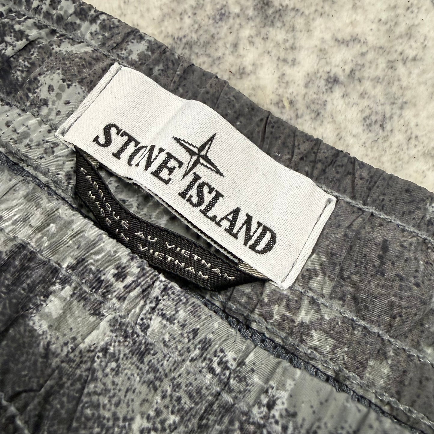 STONE ISLAND Nylon Bermuda Shorts In Camo Print