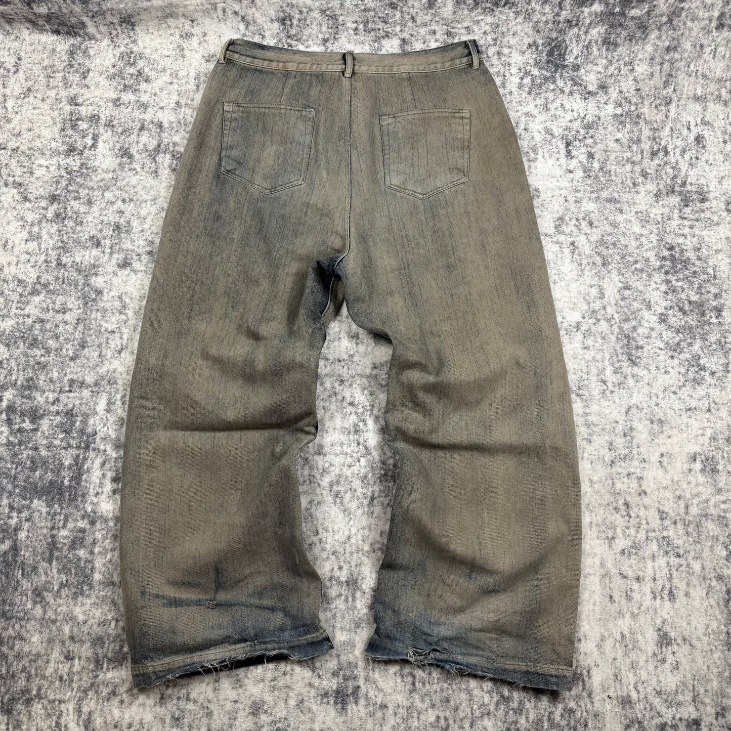 Rick Owens DRKSHW Geth Cut Baggy ‘Mineral Pearl’ Jeans