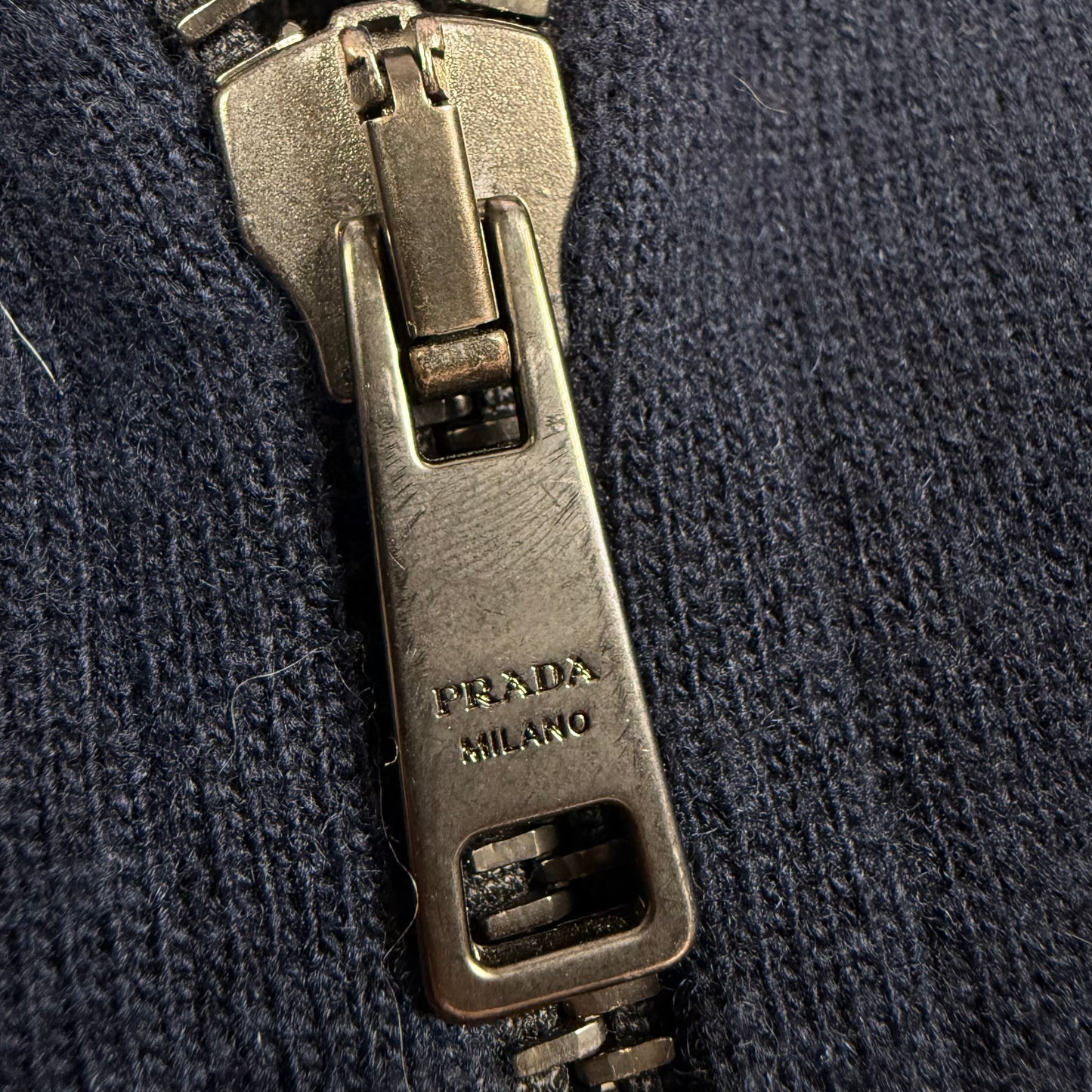 Prada Zip-Up Wool ‘Blue/Navy’ Cardigan