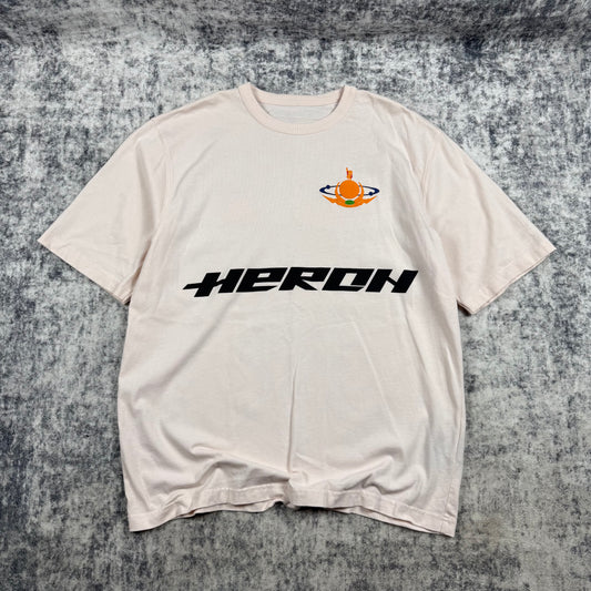 HERON PRESTON - Globe Burn Print T-Shirt