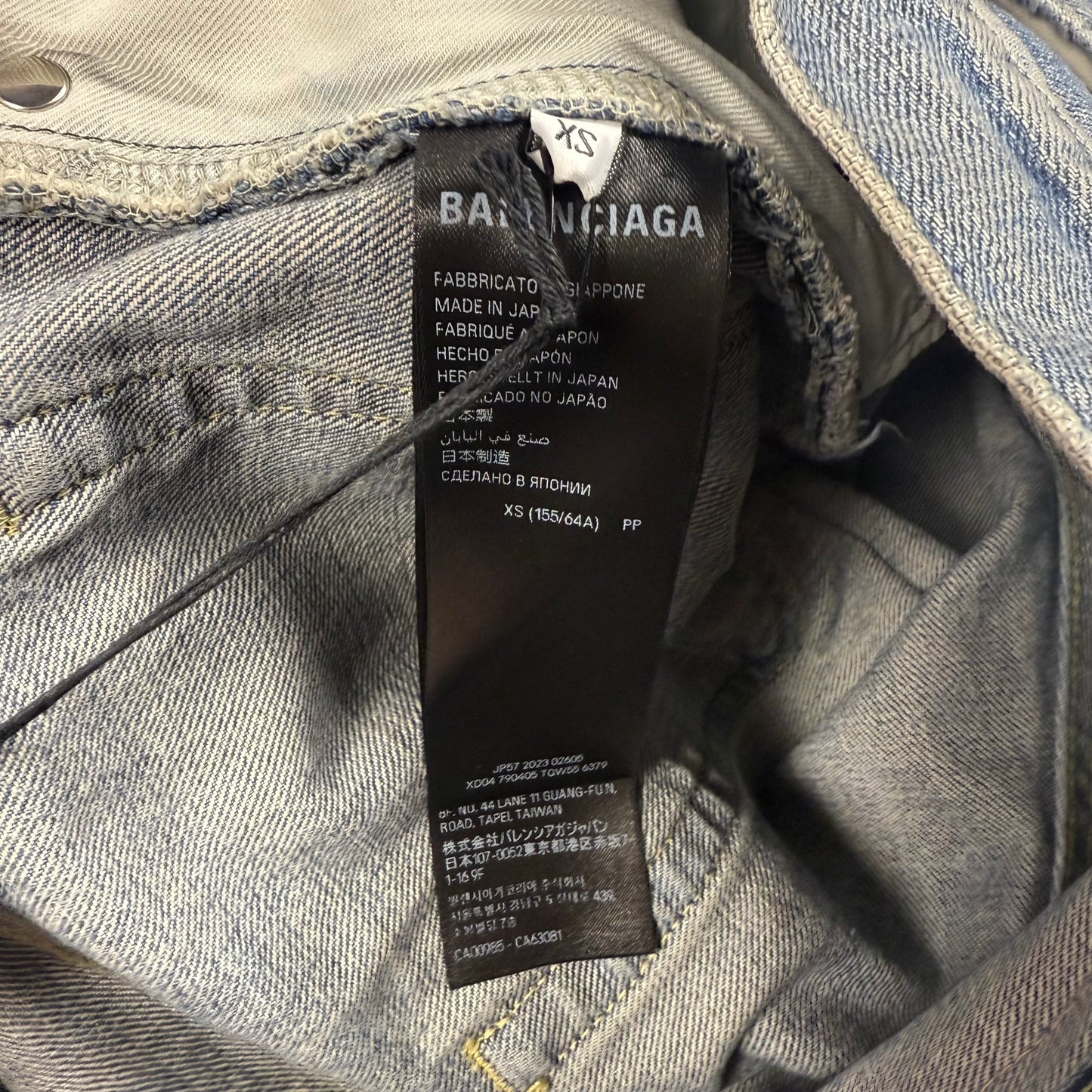 Balenciaga Low-Rise Flared Denim ‘Blue’ Jeans