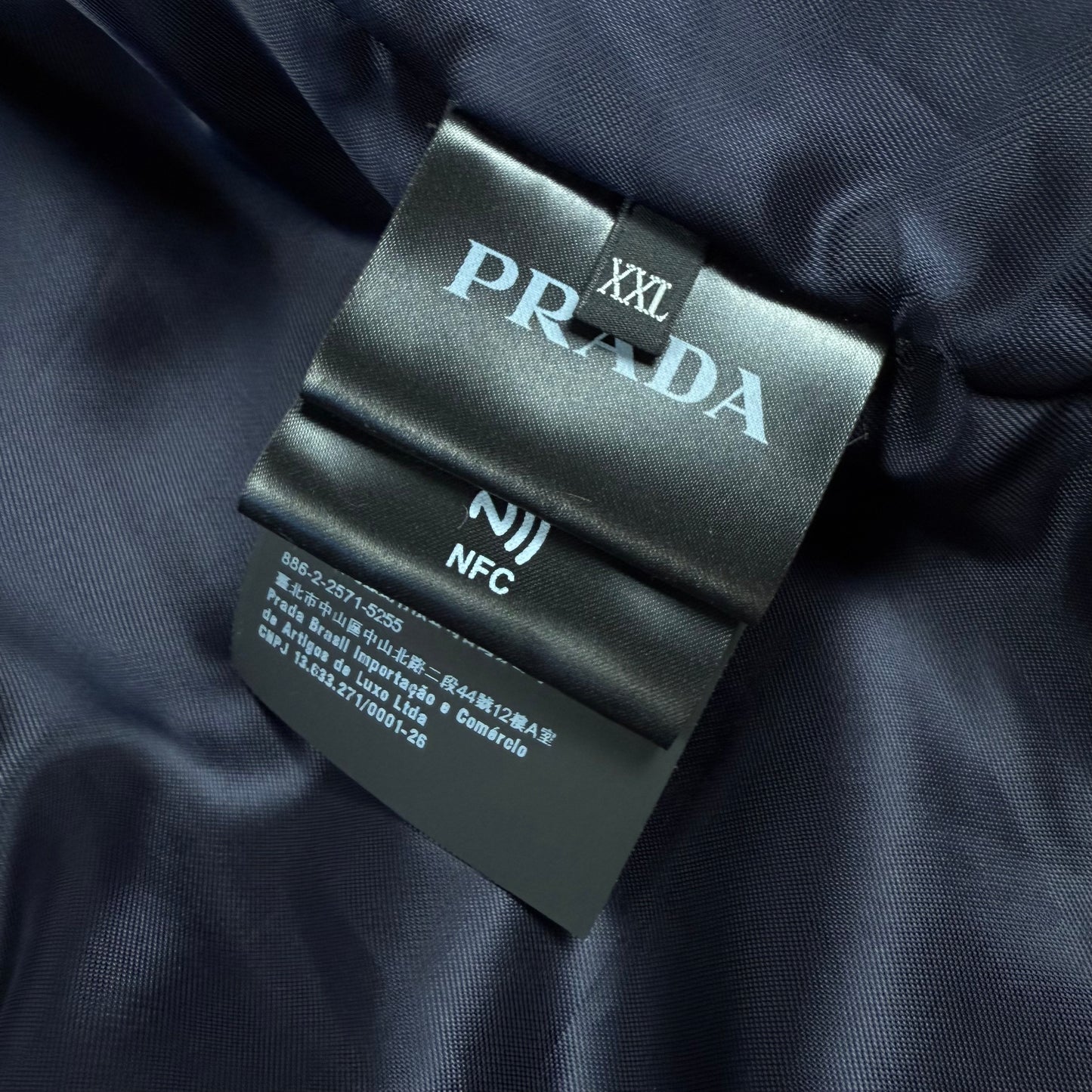 Prada Corduroy Logo Snap Button Up ‘Navy’ Shirt Jacket