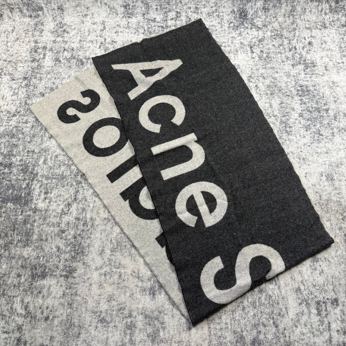 Acne Studios Reversible Logo Wool Scarf