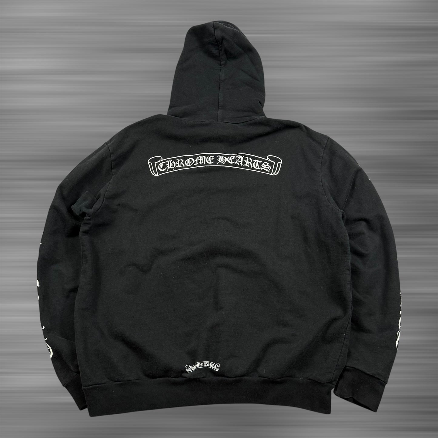 Chrome Hearts Scroll Logo ‘Black’ Hoodie