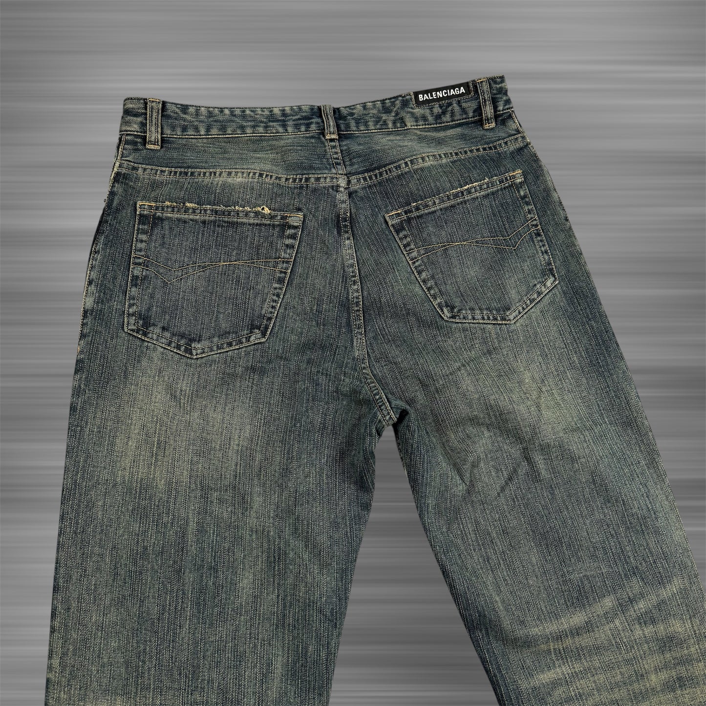 Balenciaga Flared Distressed Jeans