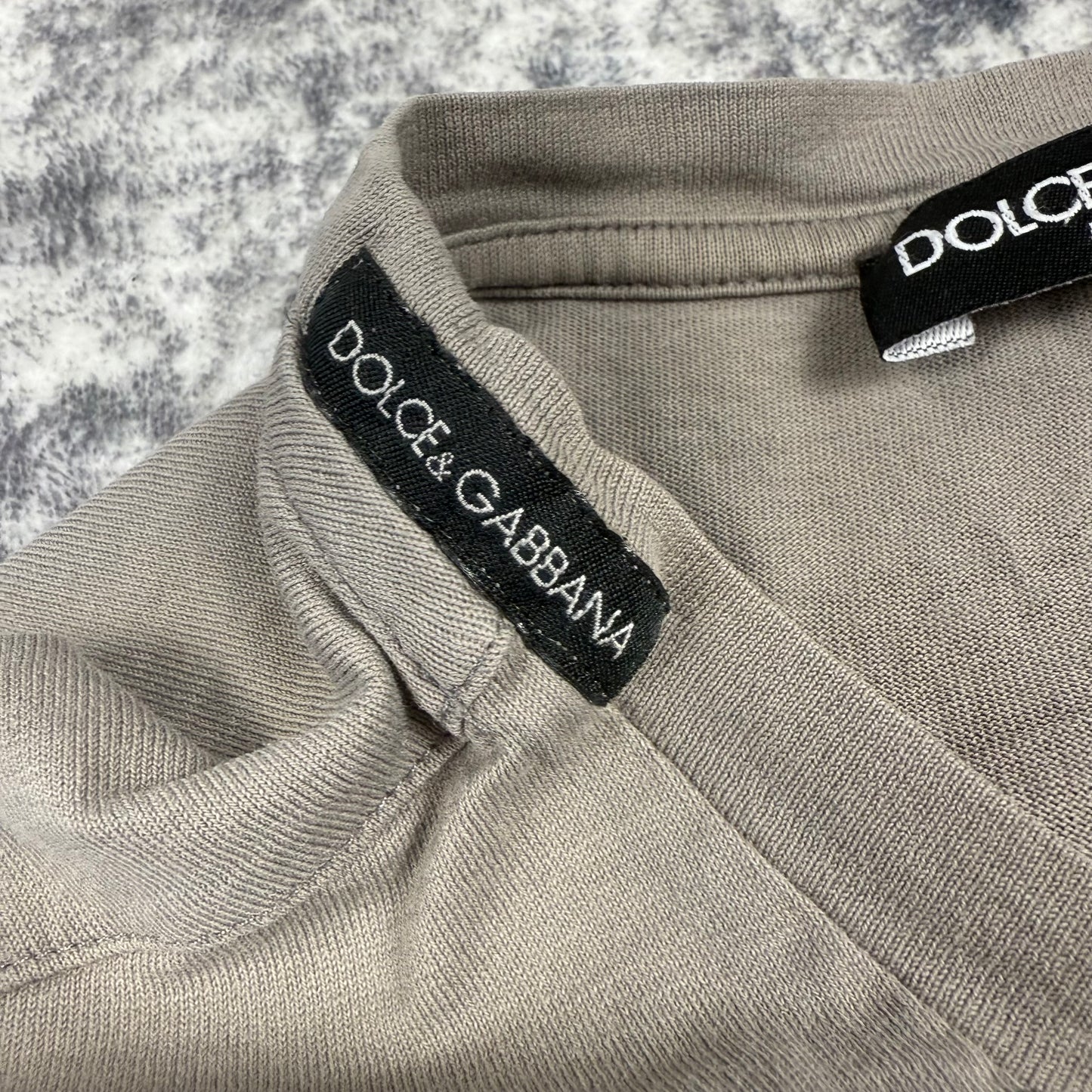 Dolce & Gabbana 2000s Monarchy King Grey T-Shirt