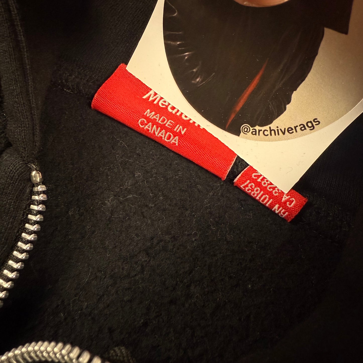 Supreme SS16 Gonz Butterfly ‘Black’ Zip Up Hoodie