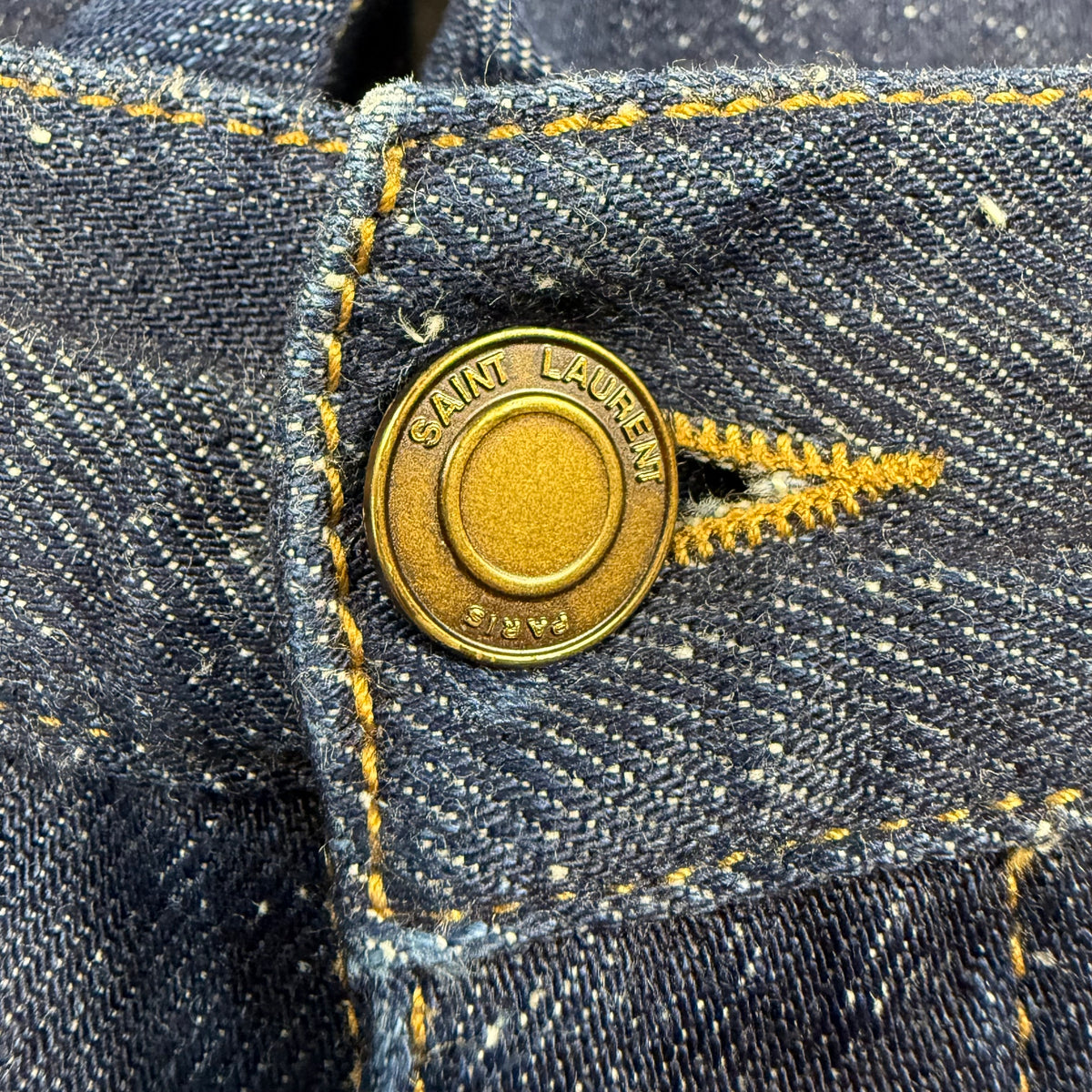 Saint Laurent Paris Étienne Dark Stonewash Denim Jeans