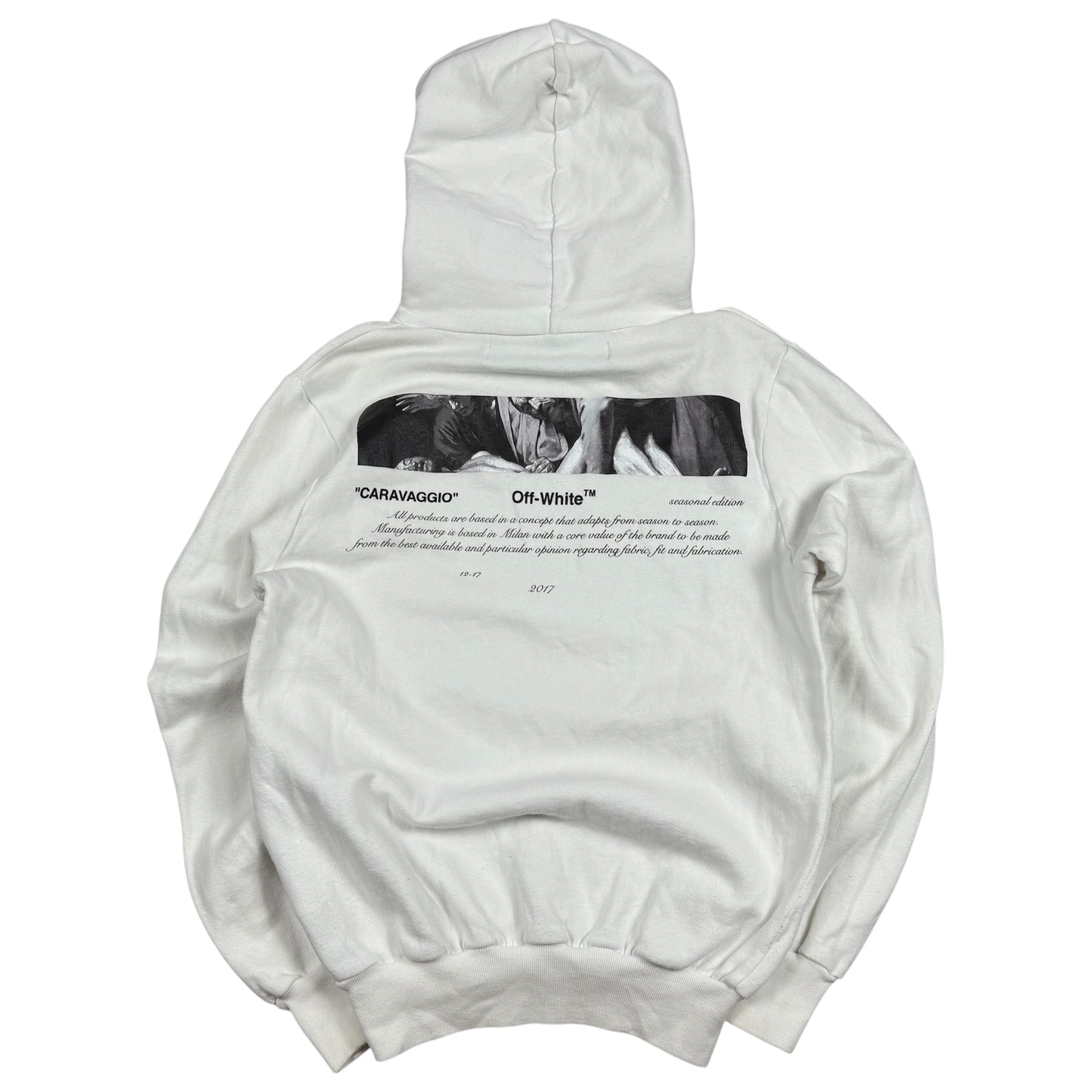 OFF-WHITE 02  Caravaggio ‘White’ Hoodie