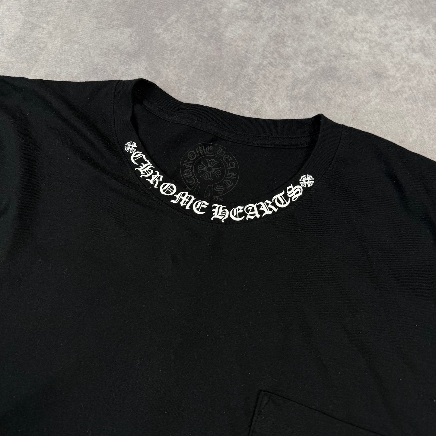 Chrome Hearts Neck Logo Tee ‘Black’