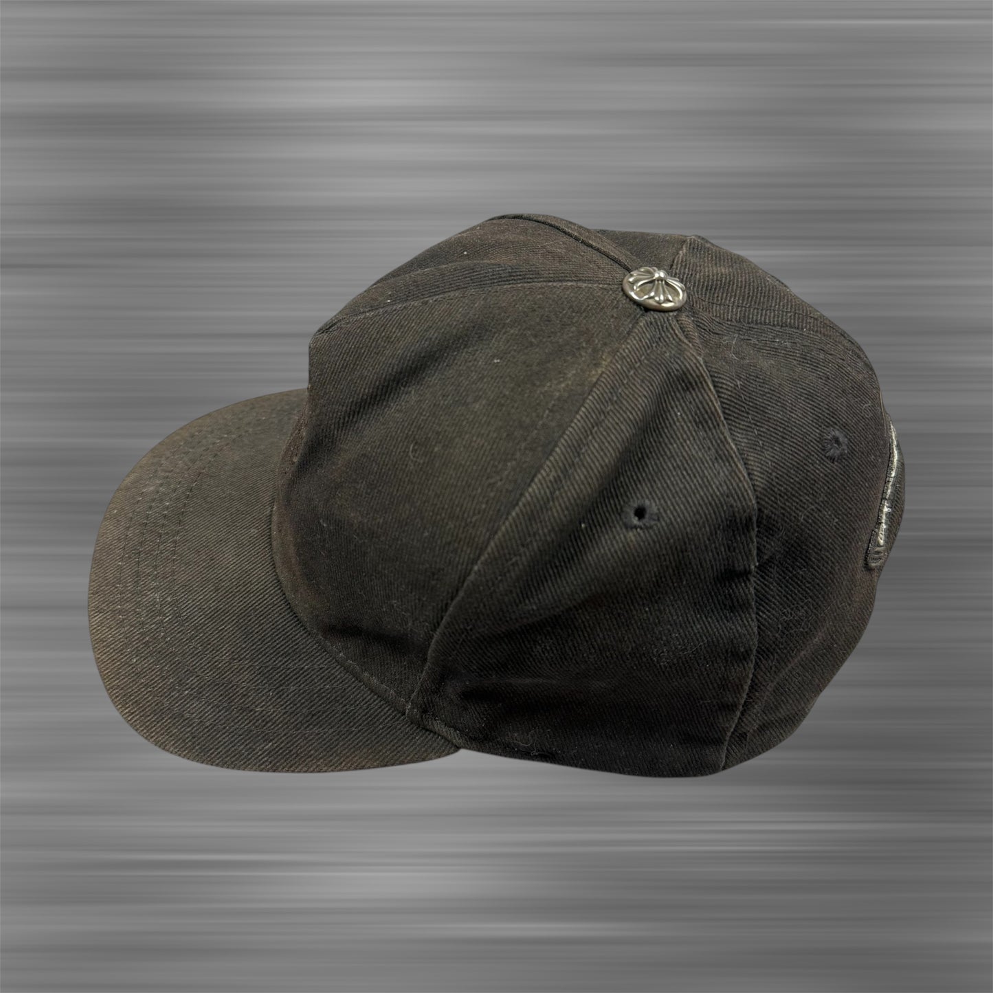 Chrome Hearts Cross Waxed Denim ‘Faded’ Baseball Cap