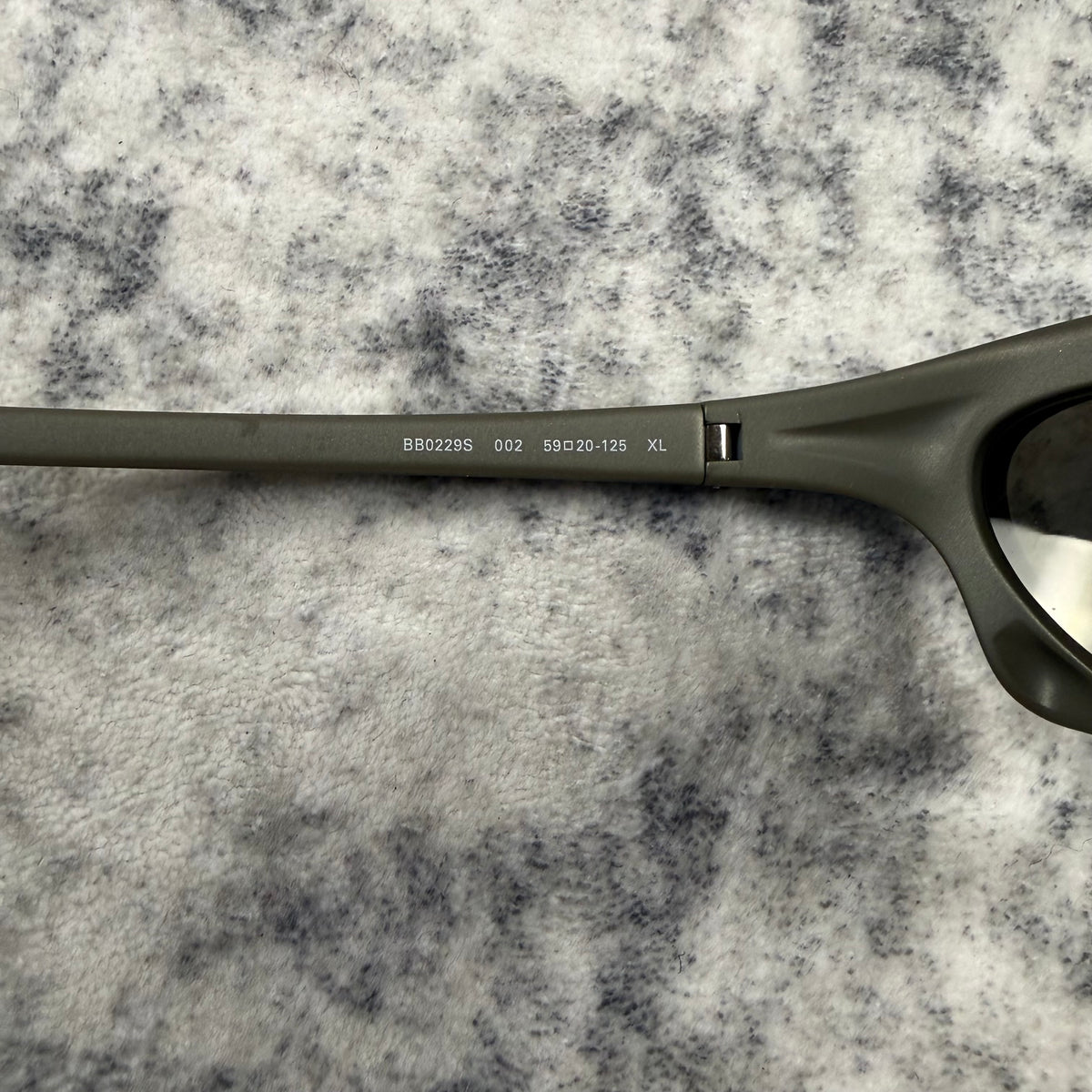 Balenciaga Bat Rectangle ‘Gunmetal/Silver’ Sunglasses