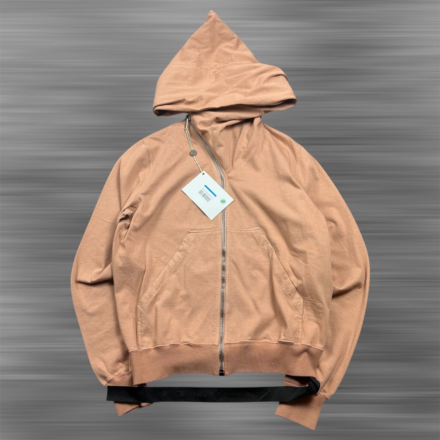 RICK OWENS DRKSHDW Mountain Asymmetric Zip Hoodie