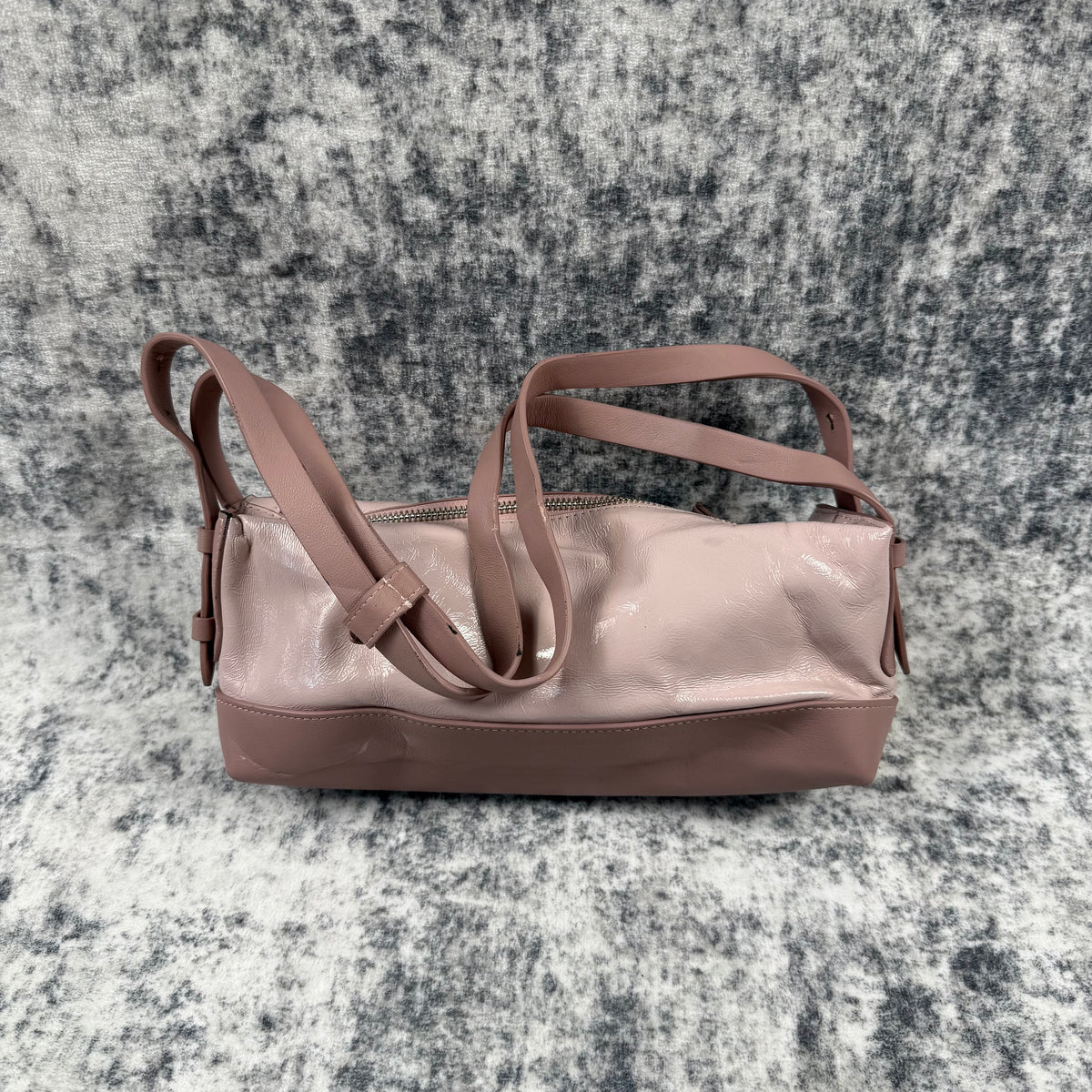Maison Margiela Pink Glossy Leather Belt Shoulder Bag
