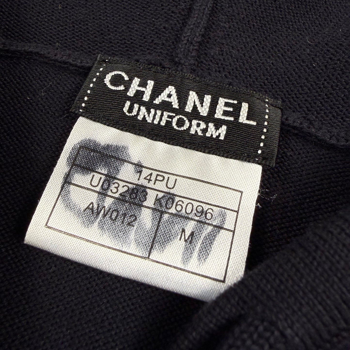 Chanel Uniform CC Sleeve Logo Zip Hoodie