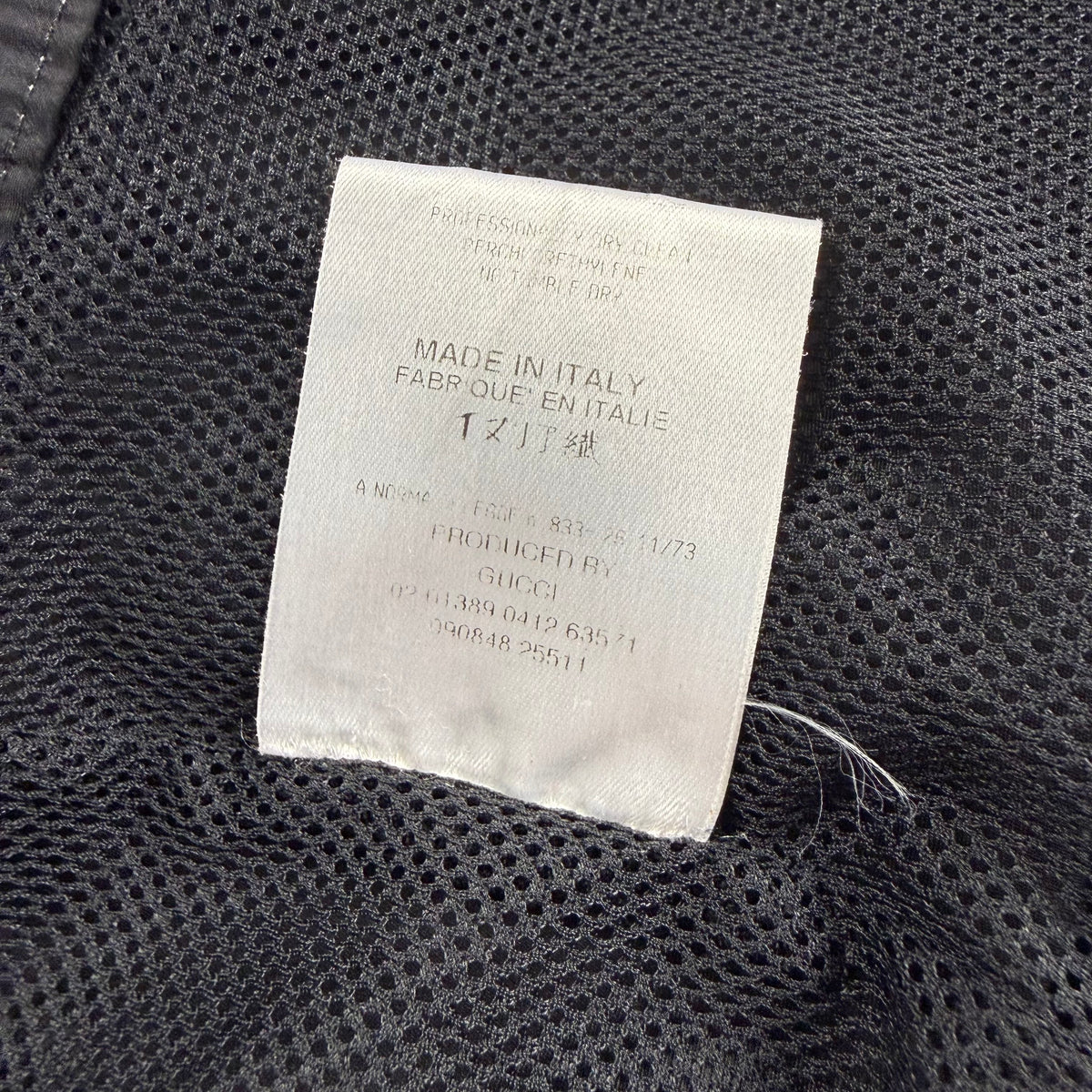 Vintage Gucci Black Contrast Stitch Technical Pants
