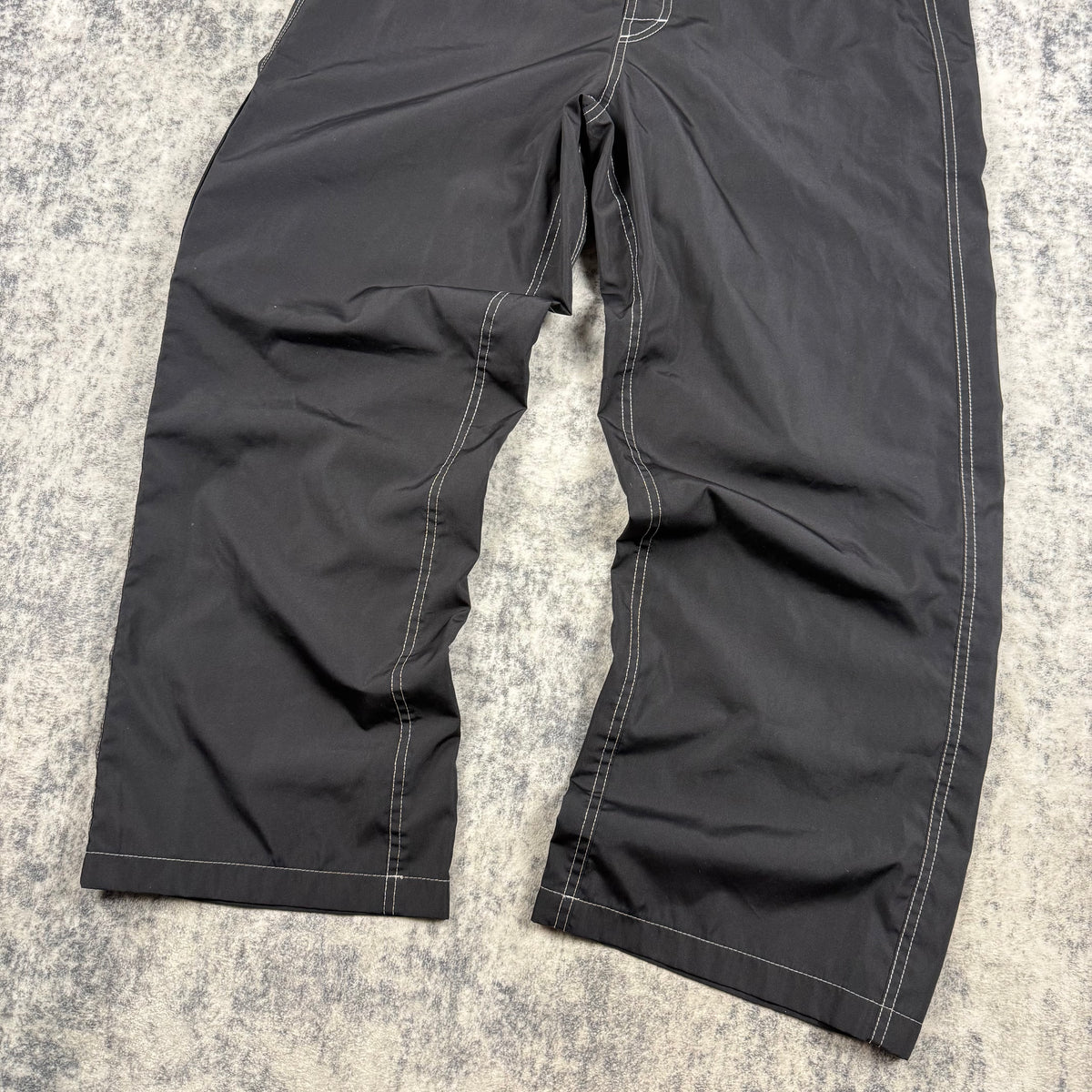 Vintage Gucci Black Contrast Stitch Technical Pants