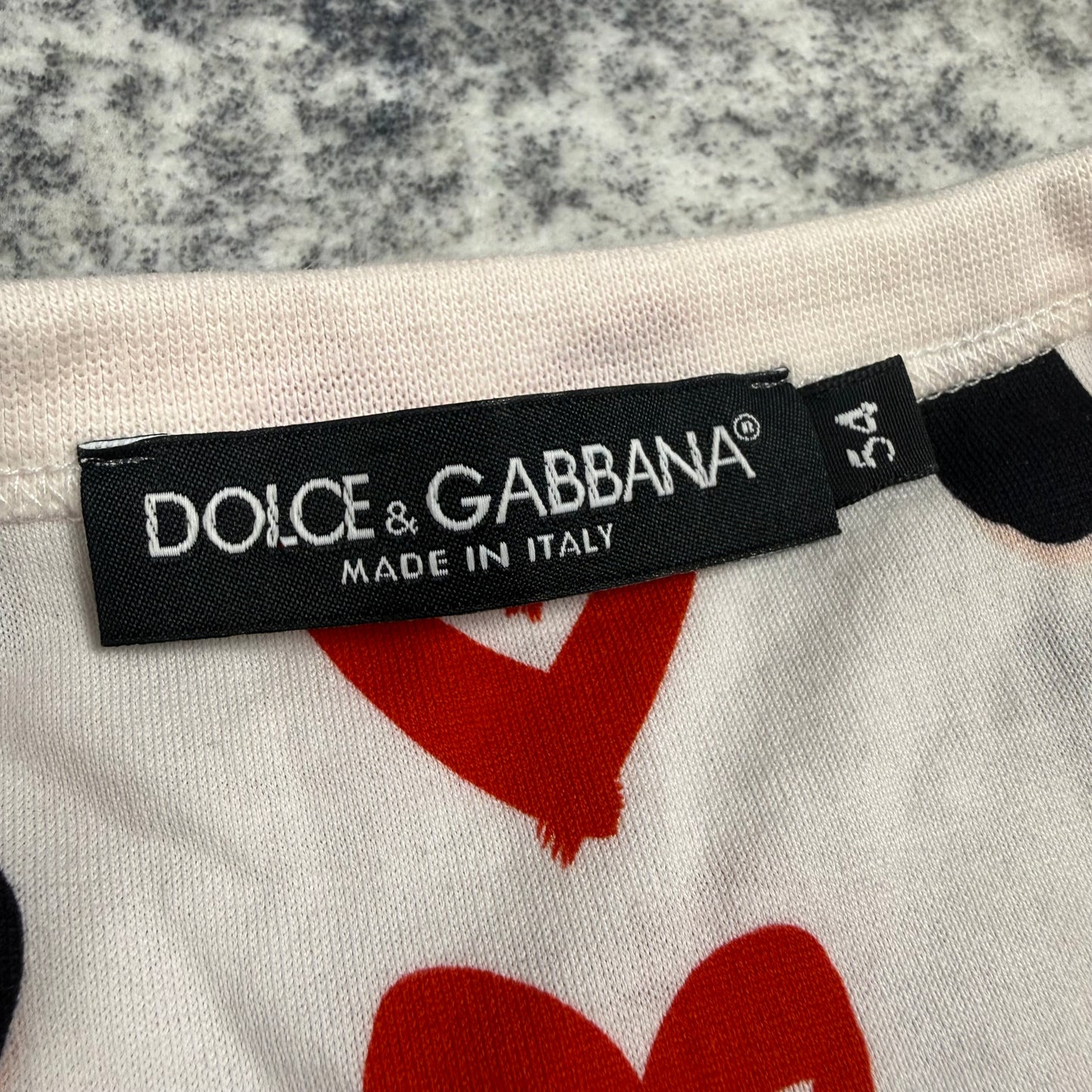 Dolce & Gabbana Heart & Polka Dot All-Over Print T-Shirt