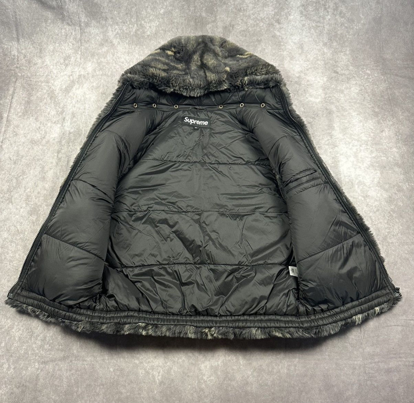 Supreme Faux Fur Hooded Vest