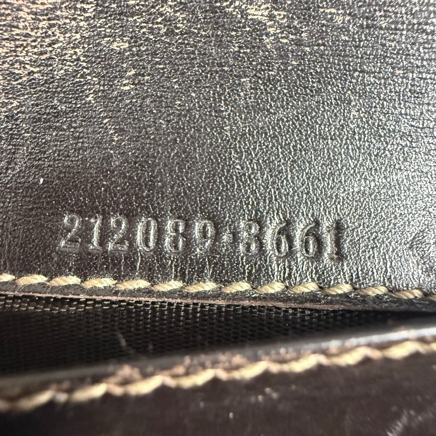 Gucci Vintage GG Supreme Canvas Continental  ʼBlack/BrownʼLong Wallet
