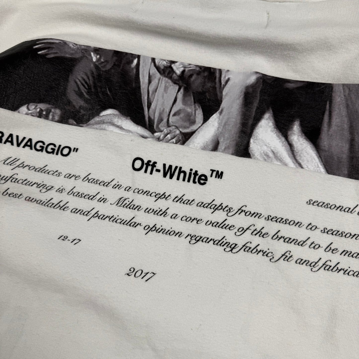 OFF-WHITE 02  Caravaggio ‘White’ Hoodie