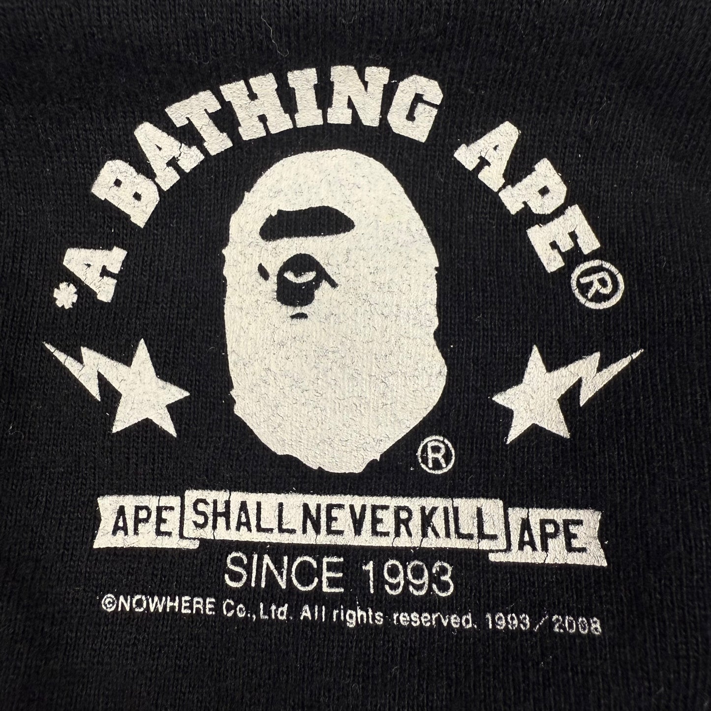 Bape 2008 Baby Milo Shark ‘Black’ T-Shirt
