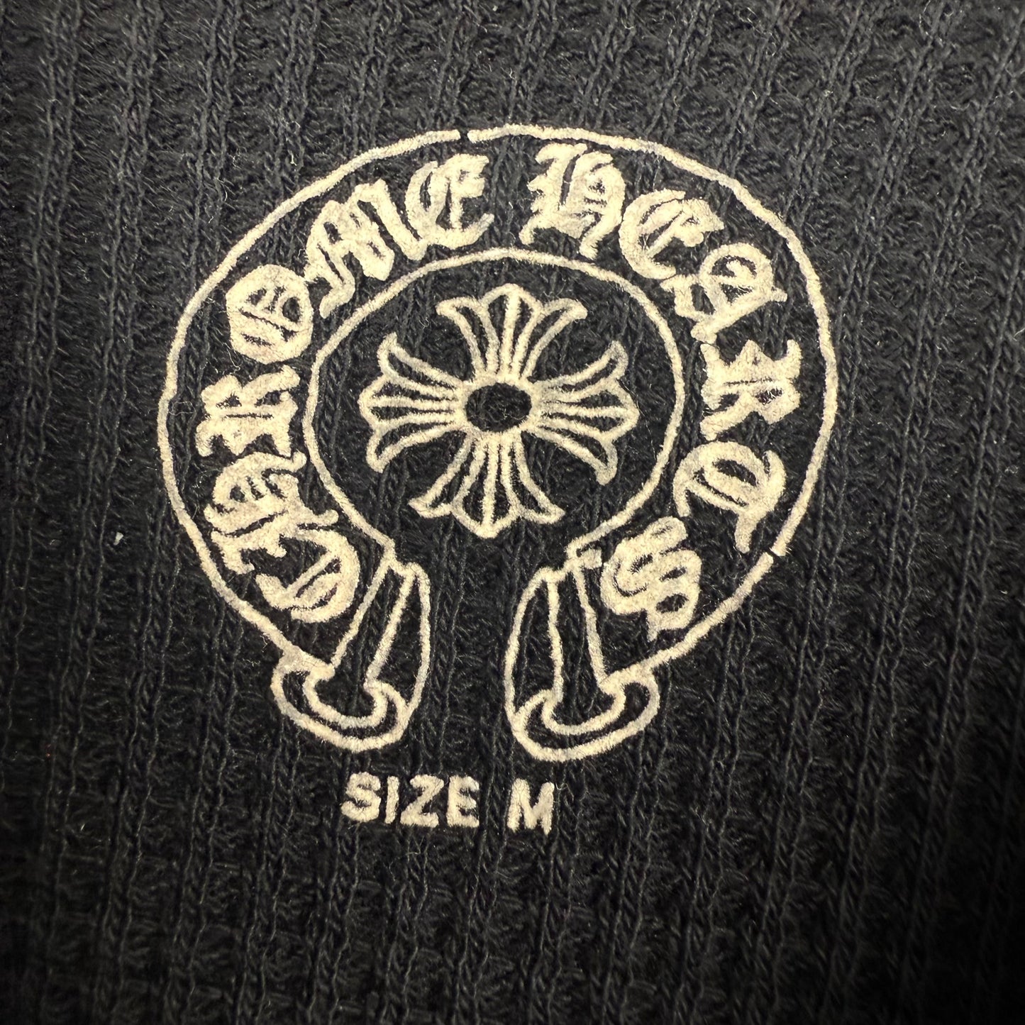 Chrome Hearts Horseshoe Thermal ‘Black’ Hoodie