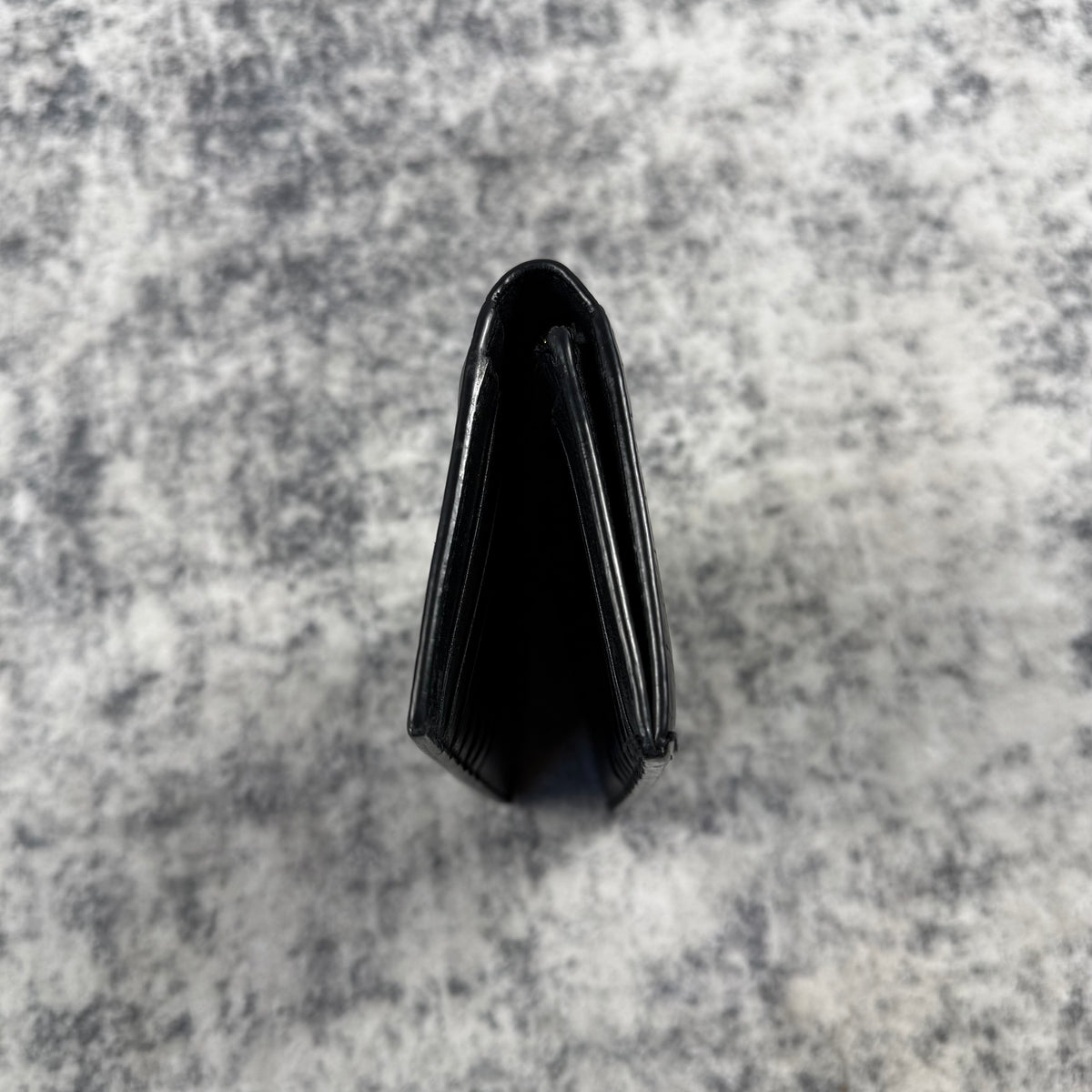 Saint Laurent Croc Embossed Leather Long Wallet