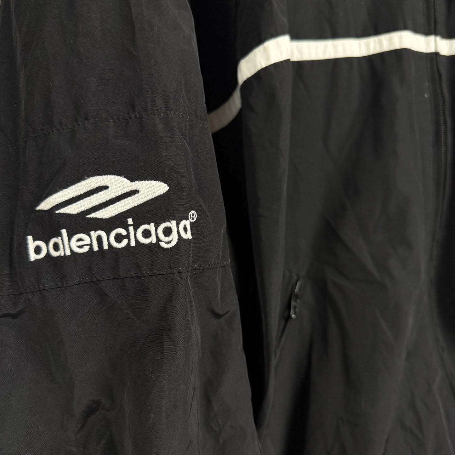 Balenciaga 3B Logo Cropped Track Jacket