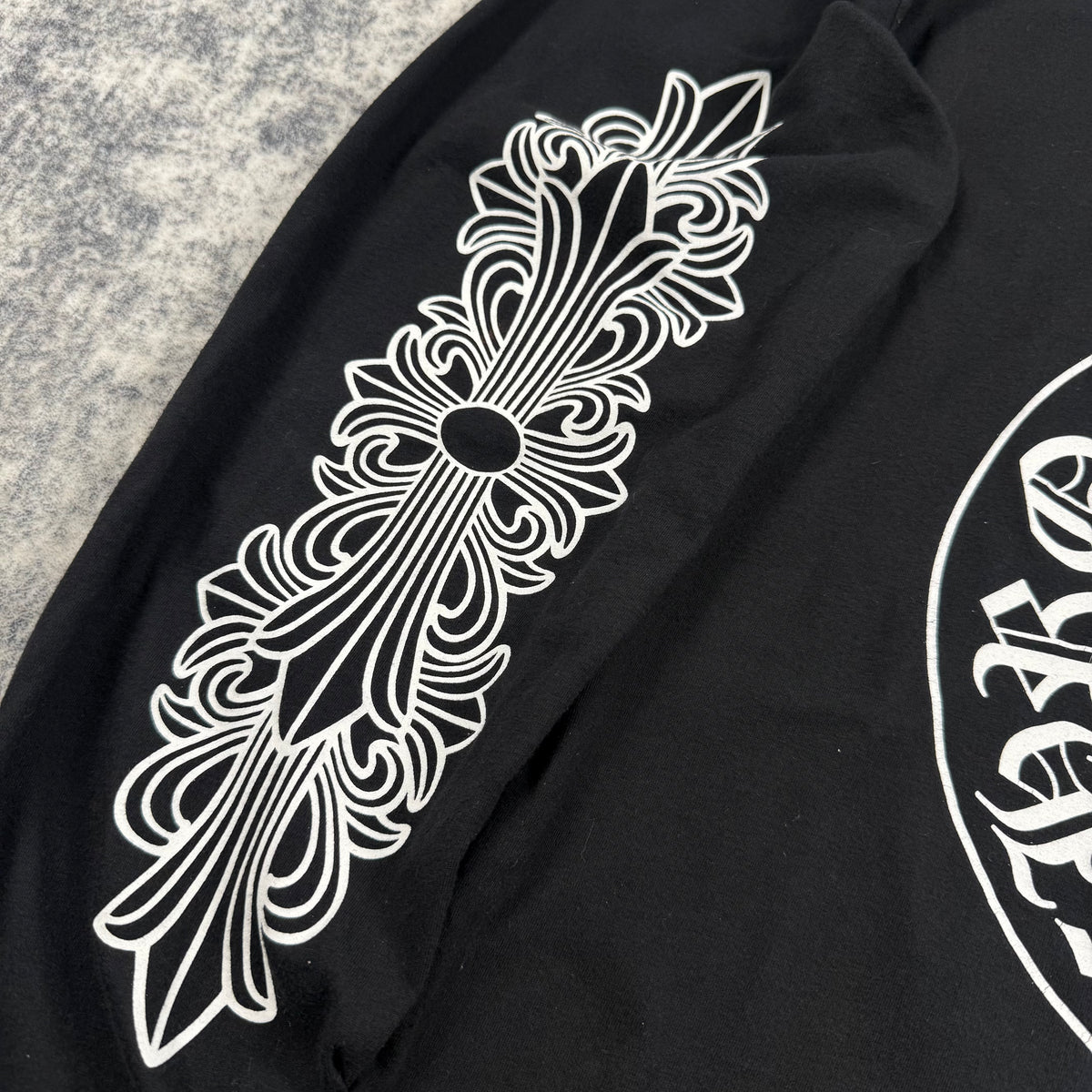Chrome Hearts Miami Exclusive Horseshoe Floral ‘Black’ Long Sleeve