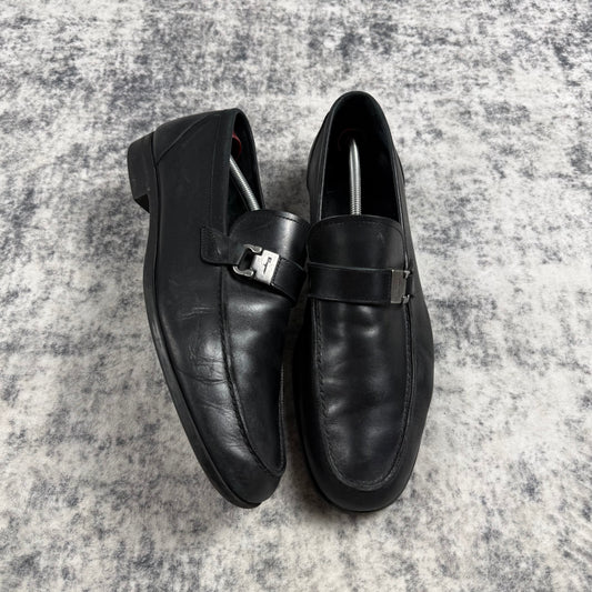 Salvatore Ferragamo Leather ‘Black’ Loafers