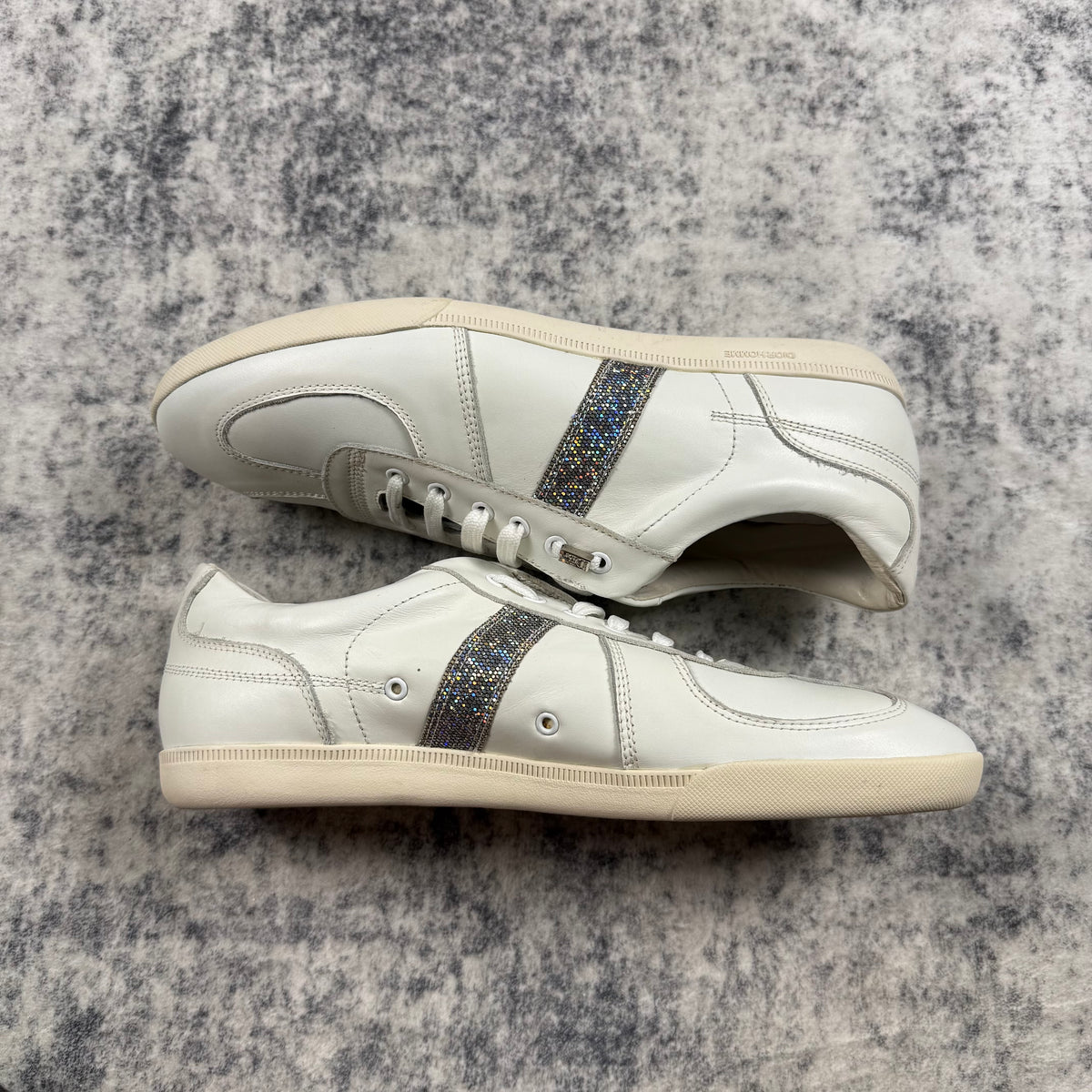 Dior Homme SS06 Hedi Slimane Glitter B01 Leather Sneakers