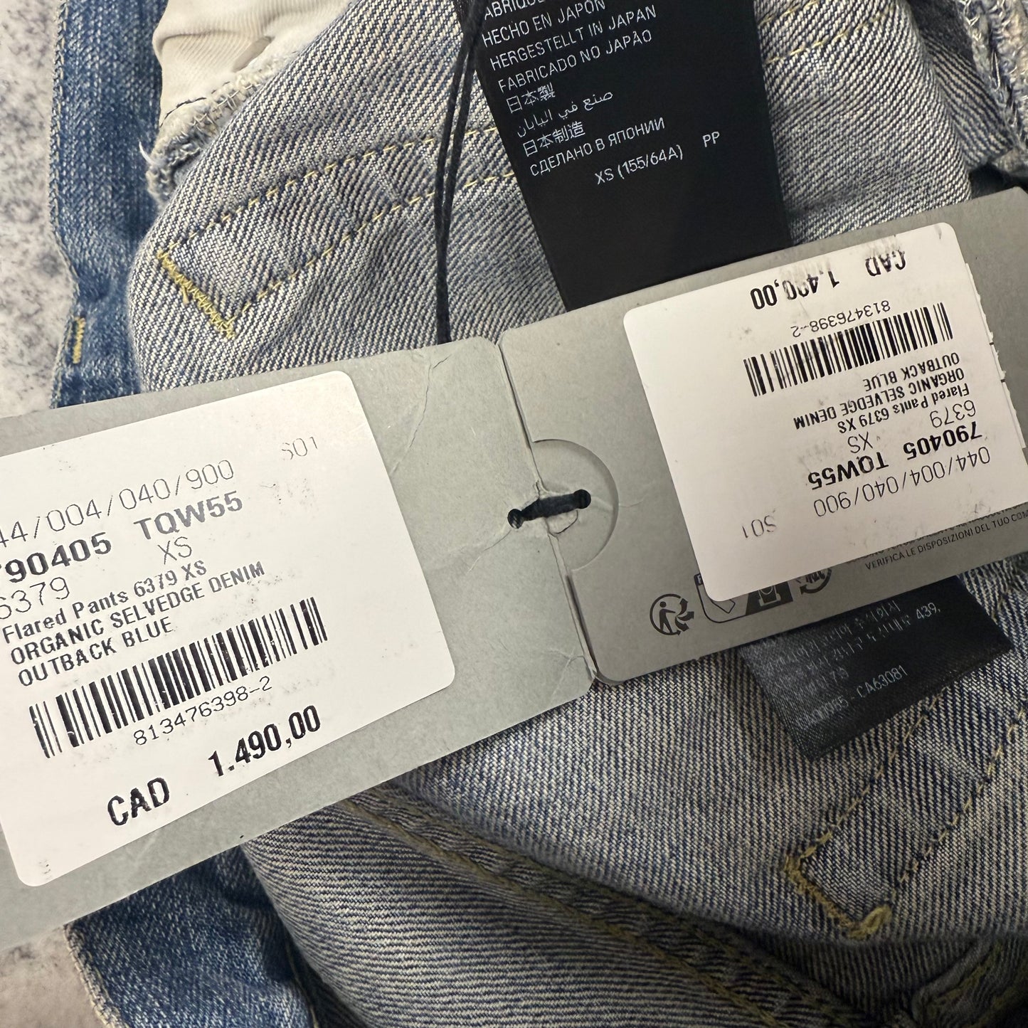 Balenciaga Low-Rise Flared Denim ‘Blue’ Jeans