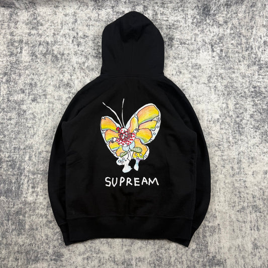 Supreme SS16 Gonz Butterfly ‘Black’ Zip Up Hoodie