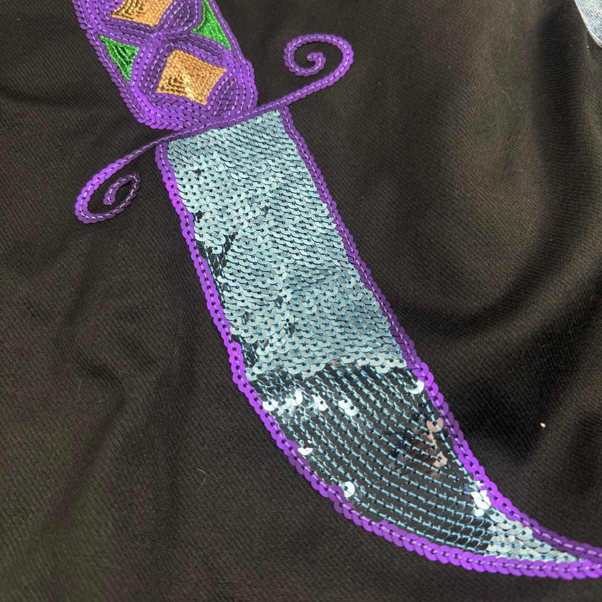 Undercover Jun Takahashi Sequin Dagger Hybrid Denim Jacket