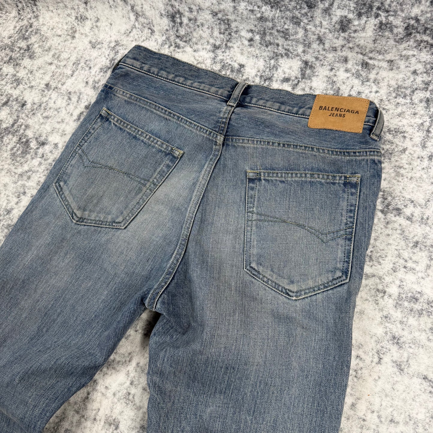 Balenciaga Low-Rise Flared Denim ‘Blue’ Jeans