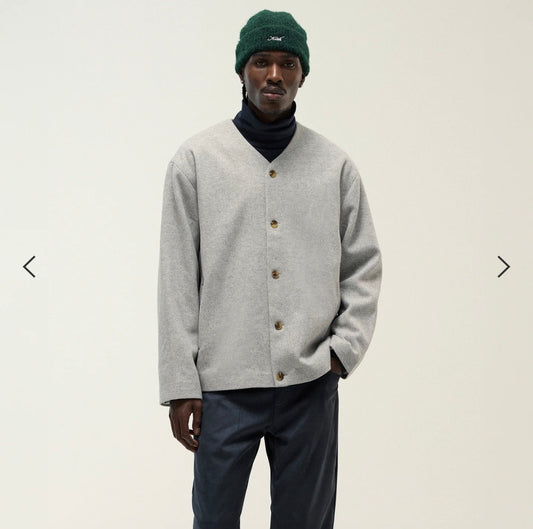 Kith Winter Classics 2024 Felted Jersey Jonah Liner Grey Jacket